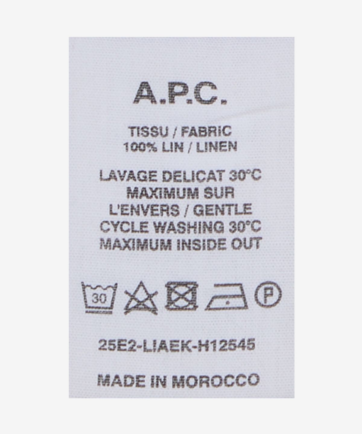 아페쎄(A.P.C.) 카셀 로고 셔츠 - 앤트러사이트 / LIAEKH12545LAD