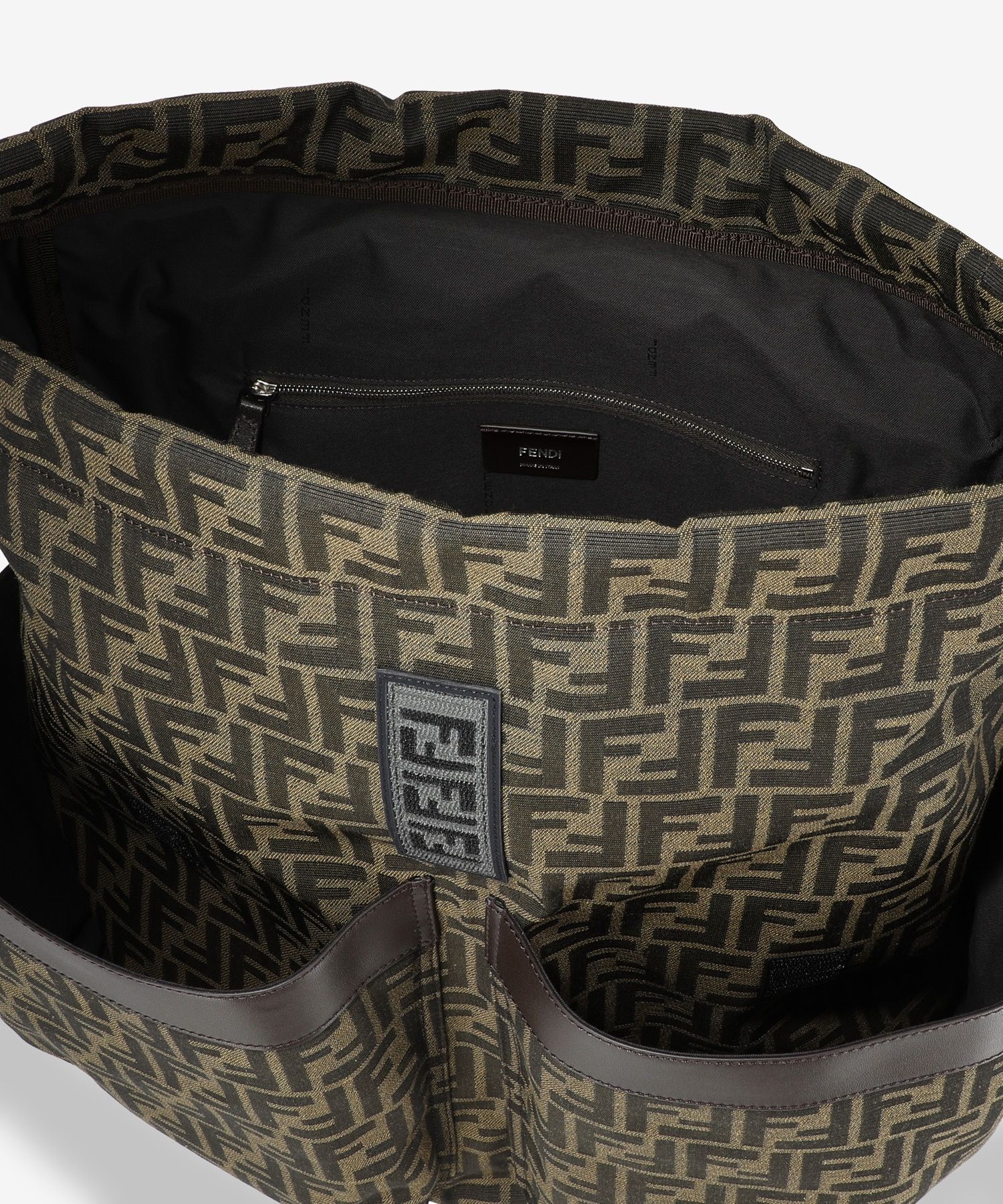 バックパック・リュック FENDI Women Backpacks 7VZ056AG0MF19KW BROWN Fendi Strike Large Fabric Multicolor | Fendi