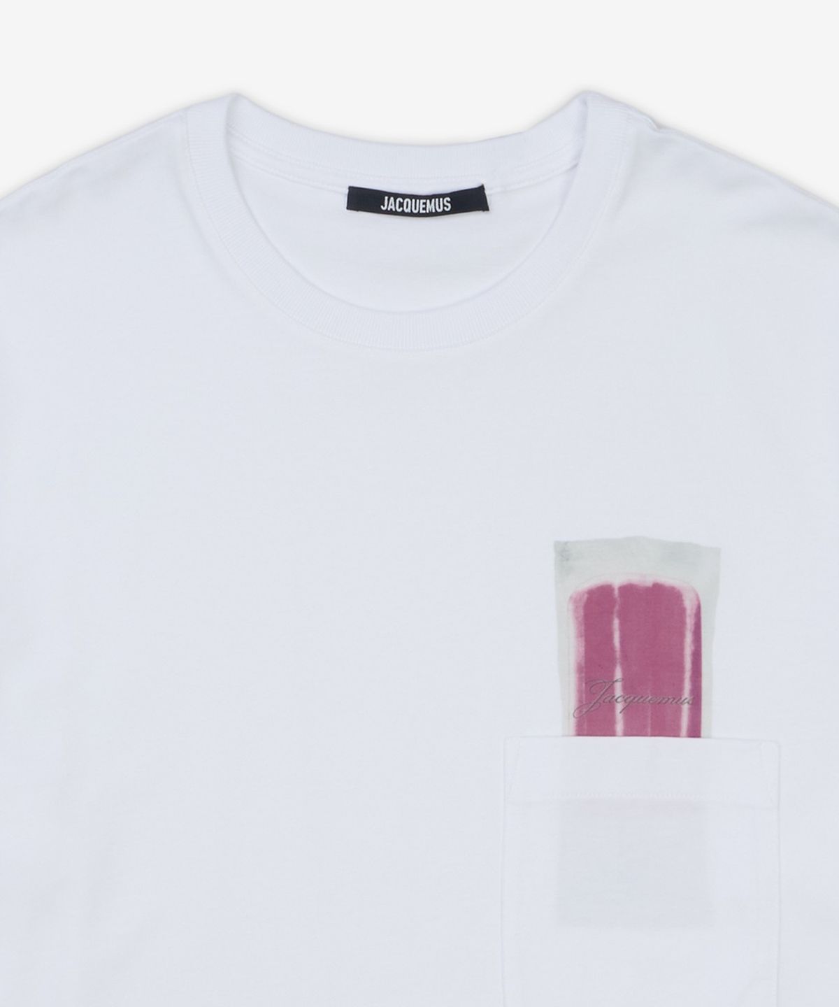 자크뮈스(JACQUEMUS) 르 에스키모 그래픽 반소매 티셔츠 - 화이트 / 255JS32123061IR