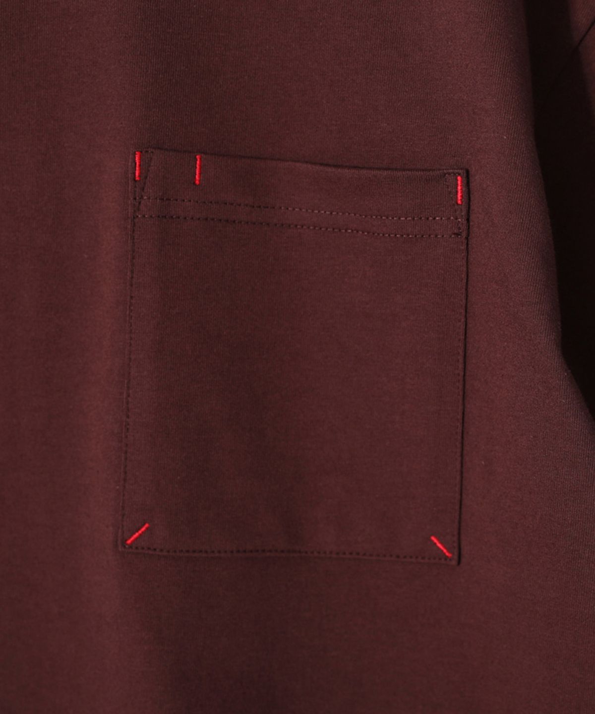 홀리선(HORLISUN) Lawrence Short Sleeve T-shirt Burgundy