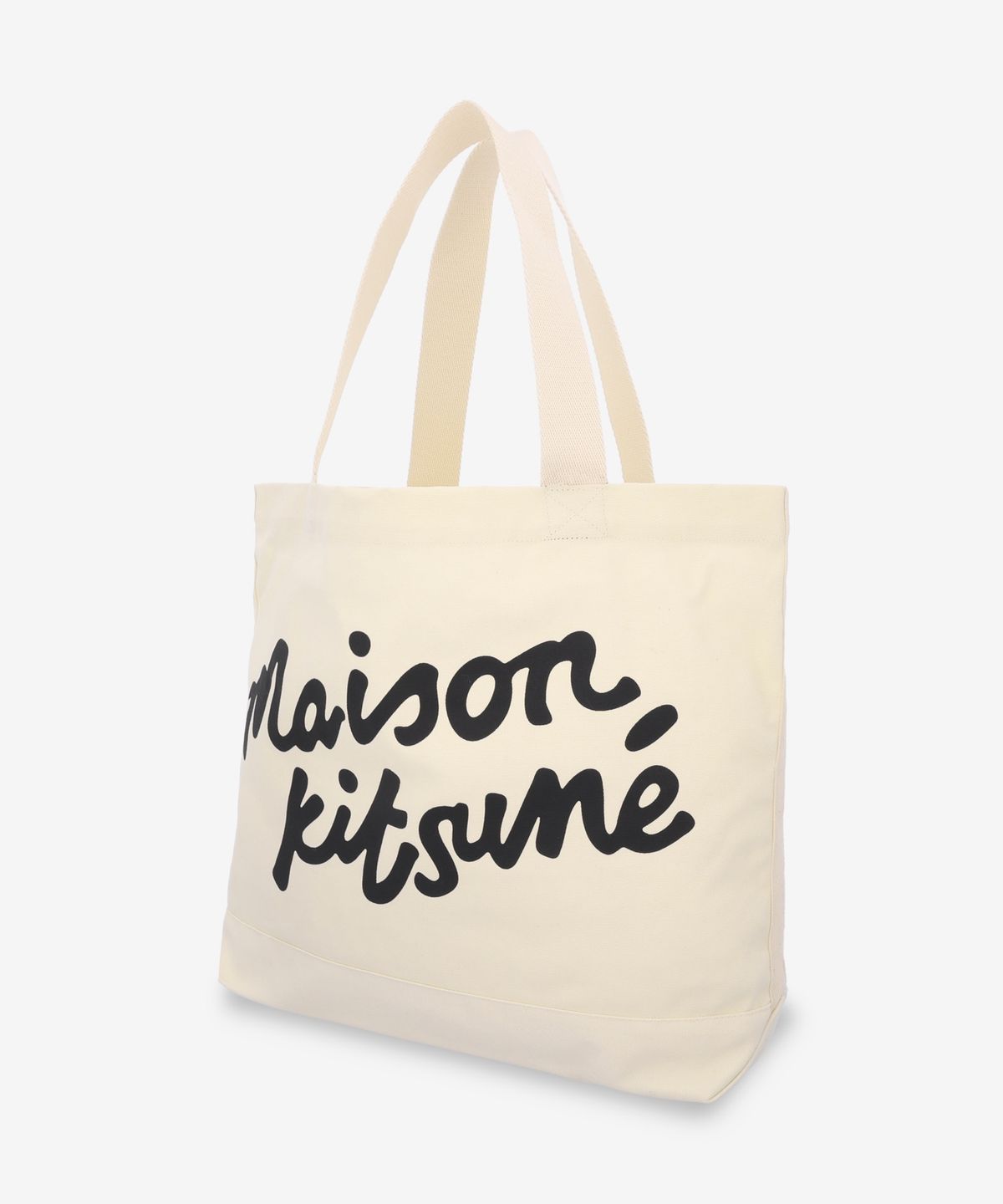 메종 키츠네(MAISON KITSUNE) 메종 키츠네 핸드라이팅 토트백 - 에크루 / OW05124WW9042P700