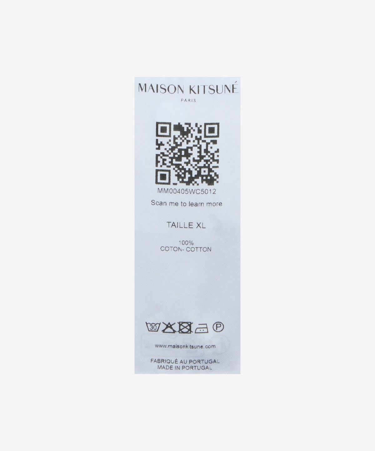 메종 키츠네(MAISON KITSUNE) 컨투어 폭스 헤드 스케이트 셔츠 - 화이트 / MM00405WC5012P100