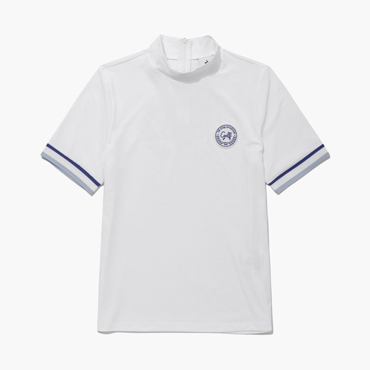 르꼬끄 골프(LECOQ GOLF) 여성 조직감 하프넥 반팔 티셔츠 (GQ222LTS48)