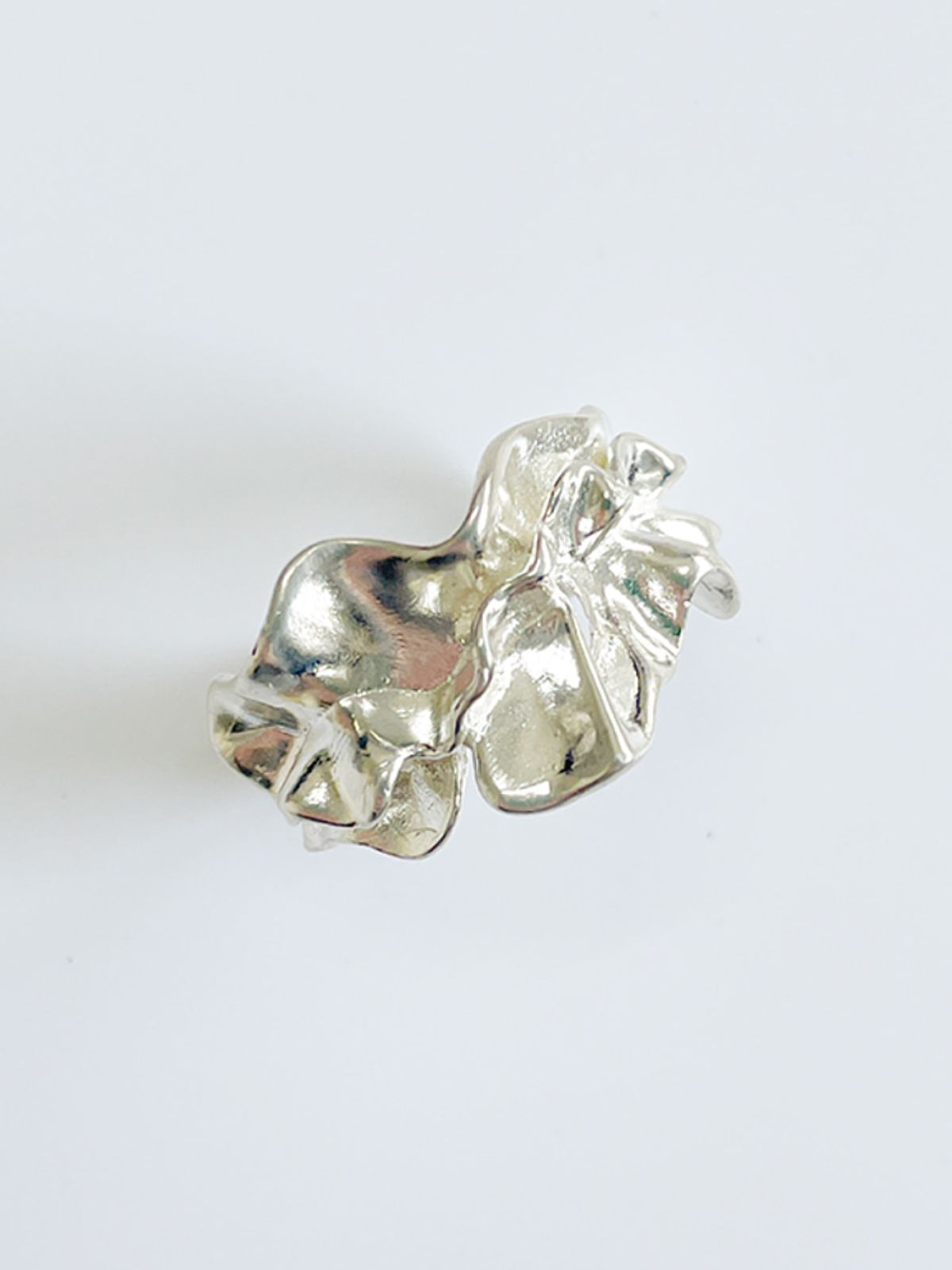 소수(SOSOO) 925 Silver Pleats Detail Ring