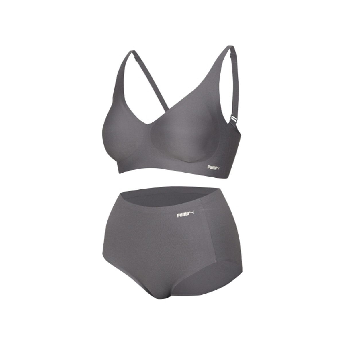 푸마 바디웨어(PUMA BODYWEAR) 여성 프리컷 실리콘 퓨징 브라팬티 3SET
