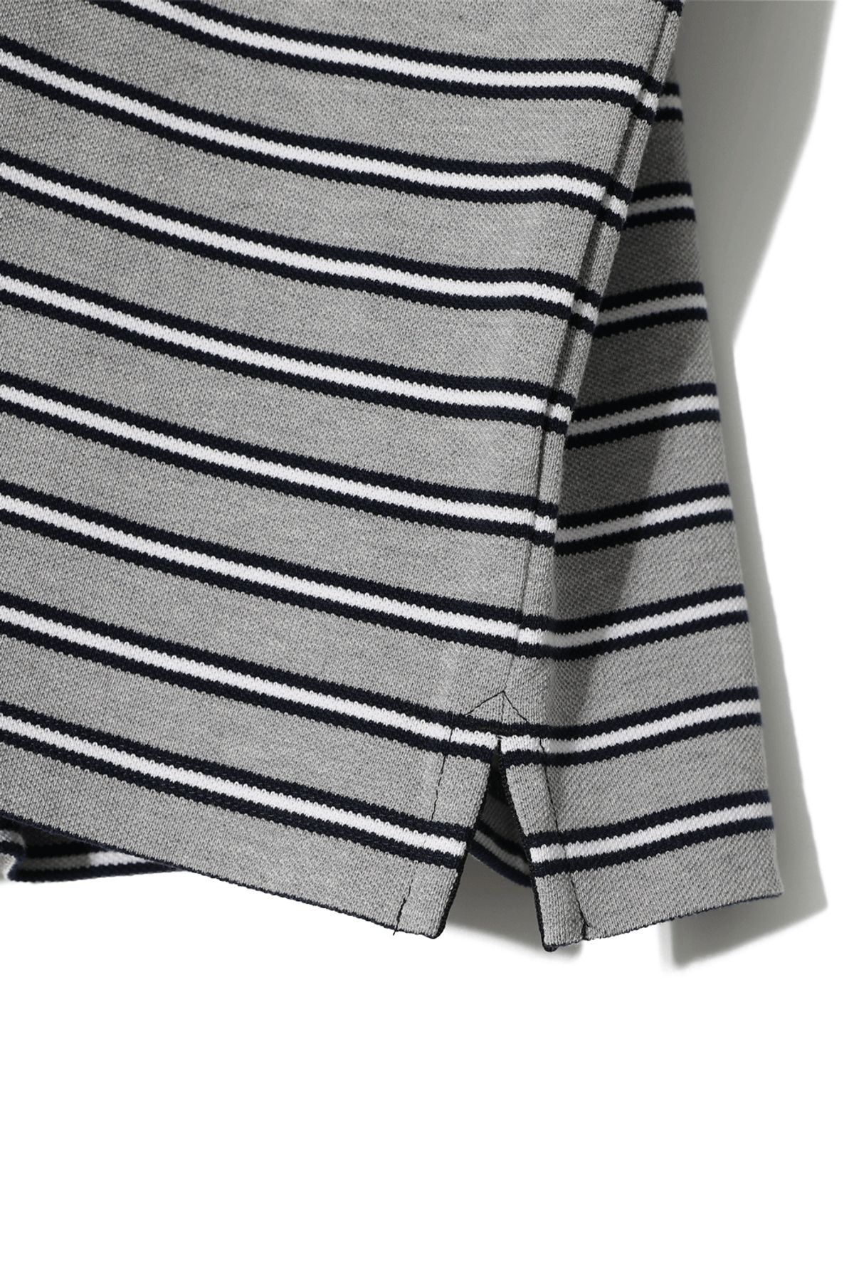 홀리선(HORLISUN) Sumerset Short Multi Stripe Pullover Shirt Melange Gray