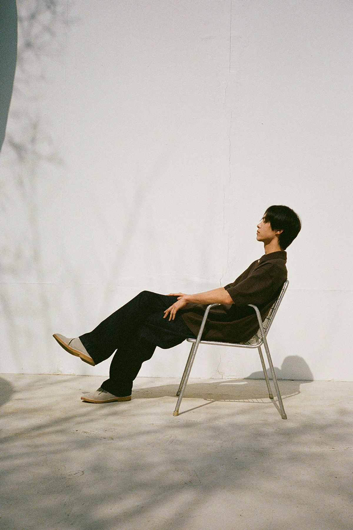 홀리선(HORLISUN) Sumerset Short Pique Pullover Shirt Dark Brown