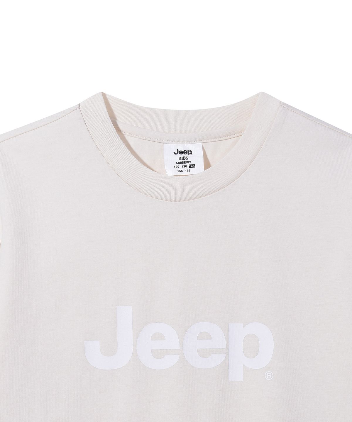 지프키즈(JEEPKIDS) 빅 지프로고 반팔티 (KQ5TSU091IV)