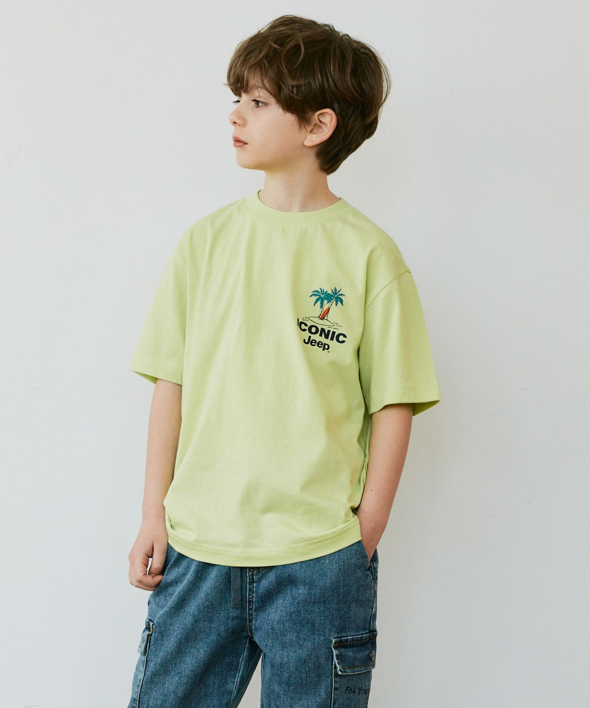지프키즈(JEEPKIDS) 아이코닉 썸머 반팔티 (KQ5TSU592LG)