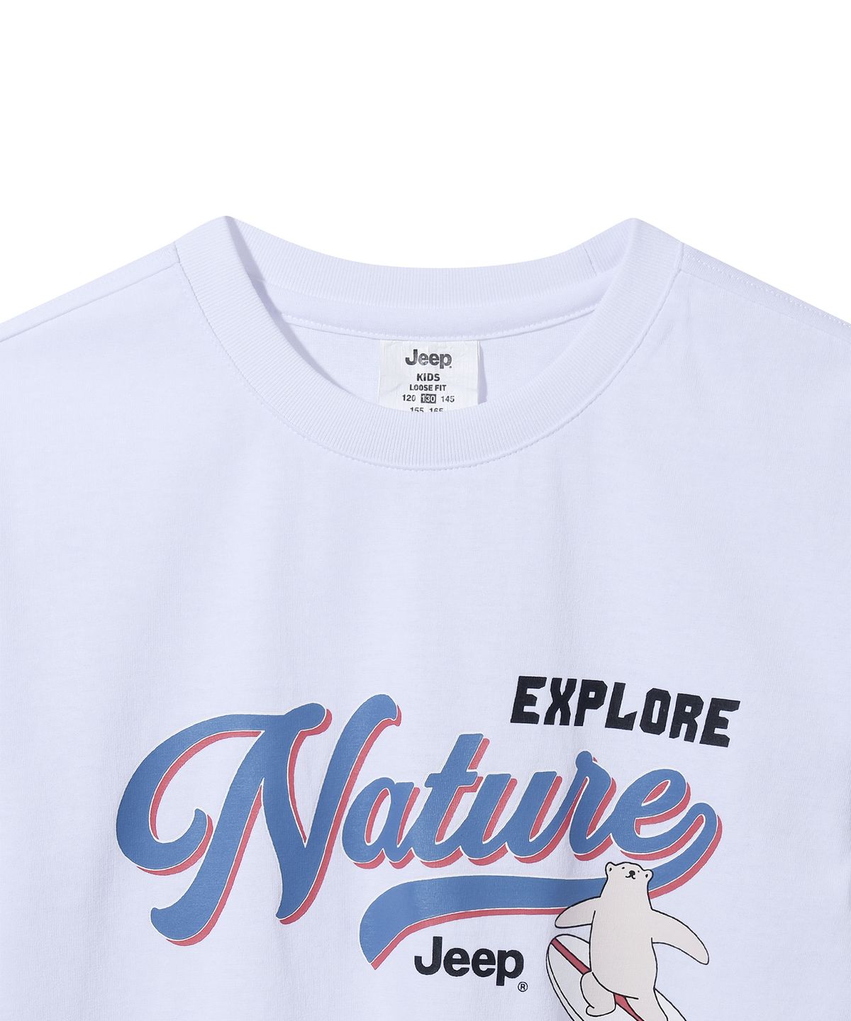 지프키즈(JEEPKIDS) 네이처 서핑베어 반팔티(KQ5TSU594WH)