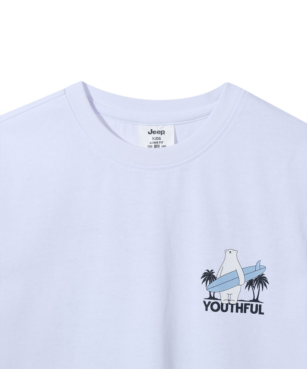 지프키즈(JEEPKIDS) 서핑베어 반팔티(KQ5TSU593WH)