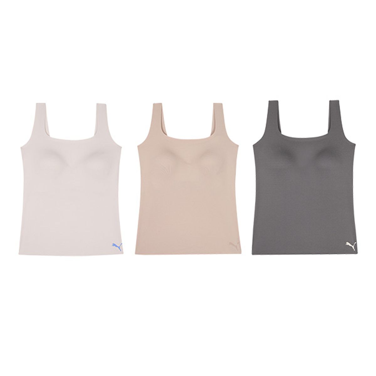 푸마 바디웨어(PUMA BODYWEAR) 여성 심플이지 스타일 퓨징 브라탑 3SET