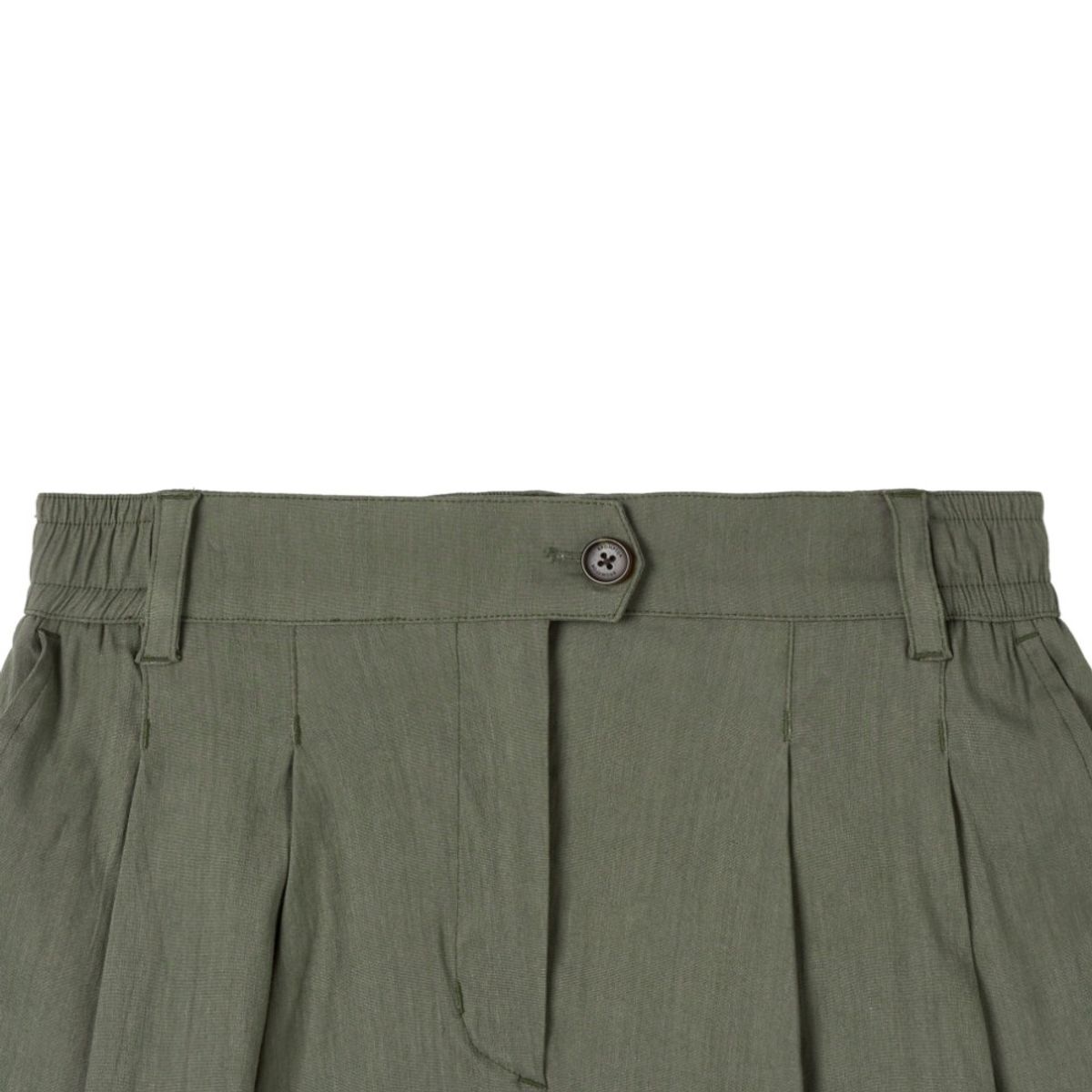 브롬톤 런던(BROMPTON LONDON) W LINEN SHORT - KHAKI (P252WHP430)