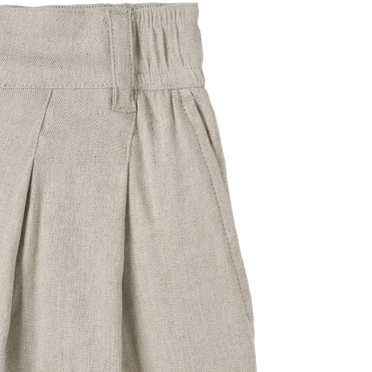 브롬톤 런던(BROMPTON LONDON) W LINEN SHORT - OATMEAL (P252WHP430)