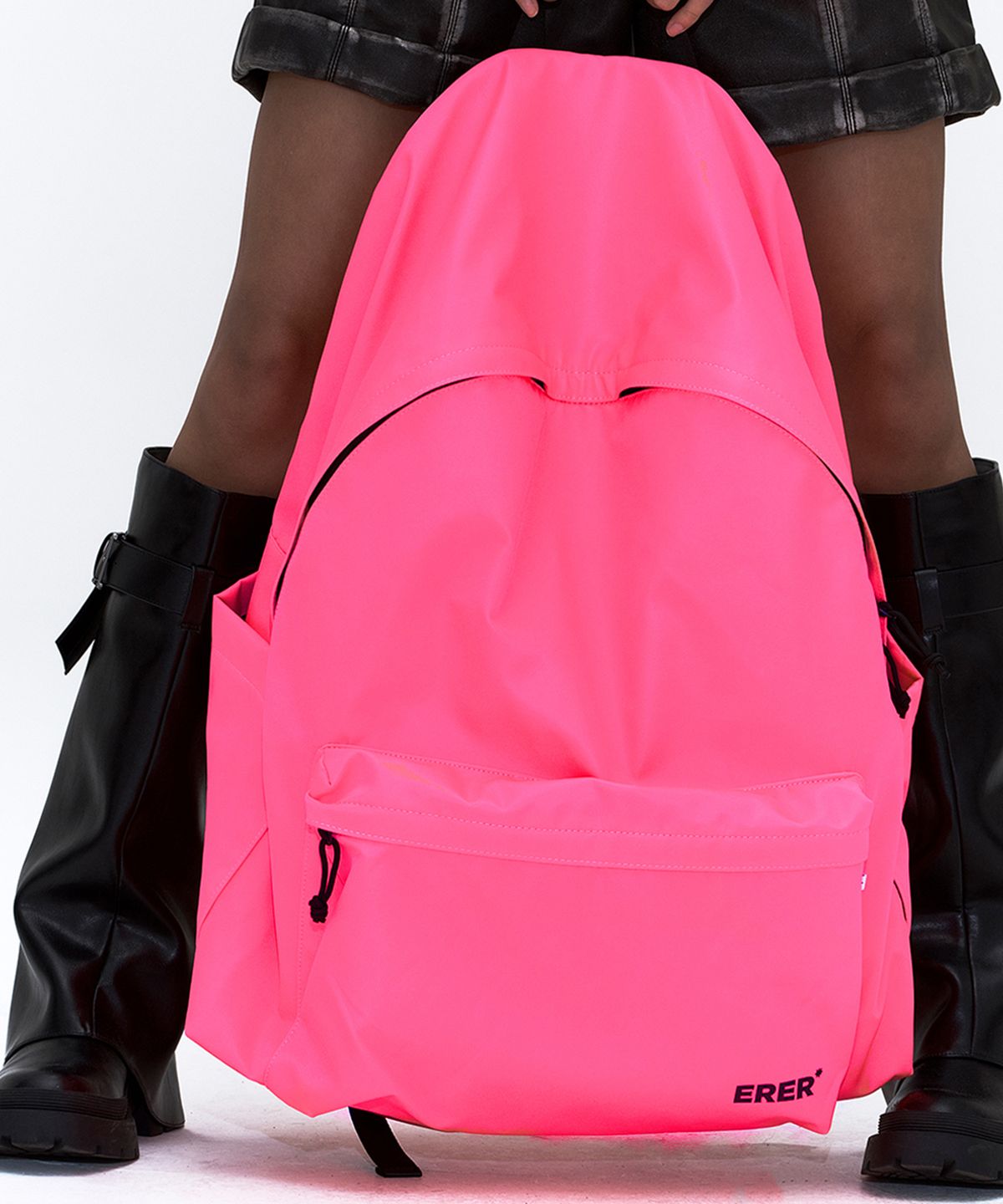 에르에르(ERER) FABRIC BACK BAG Neon Pink