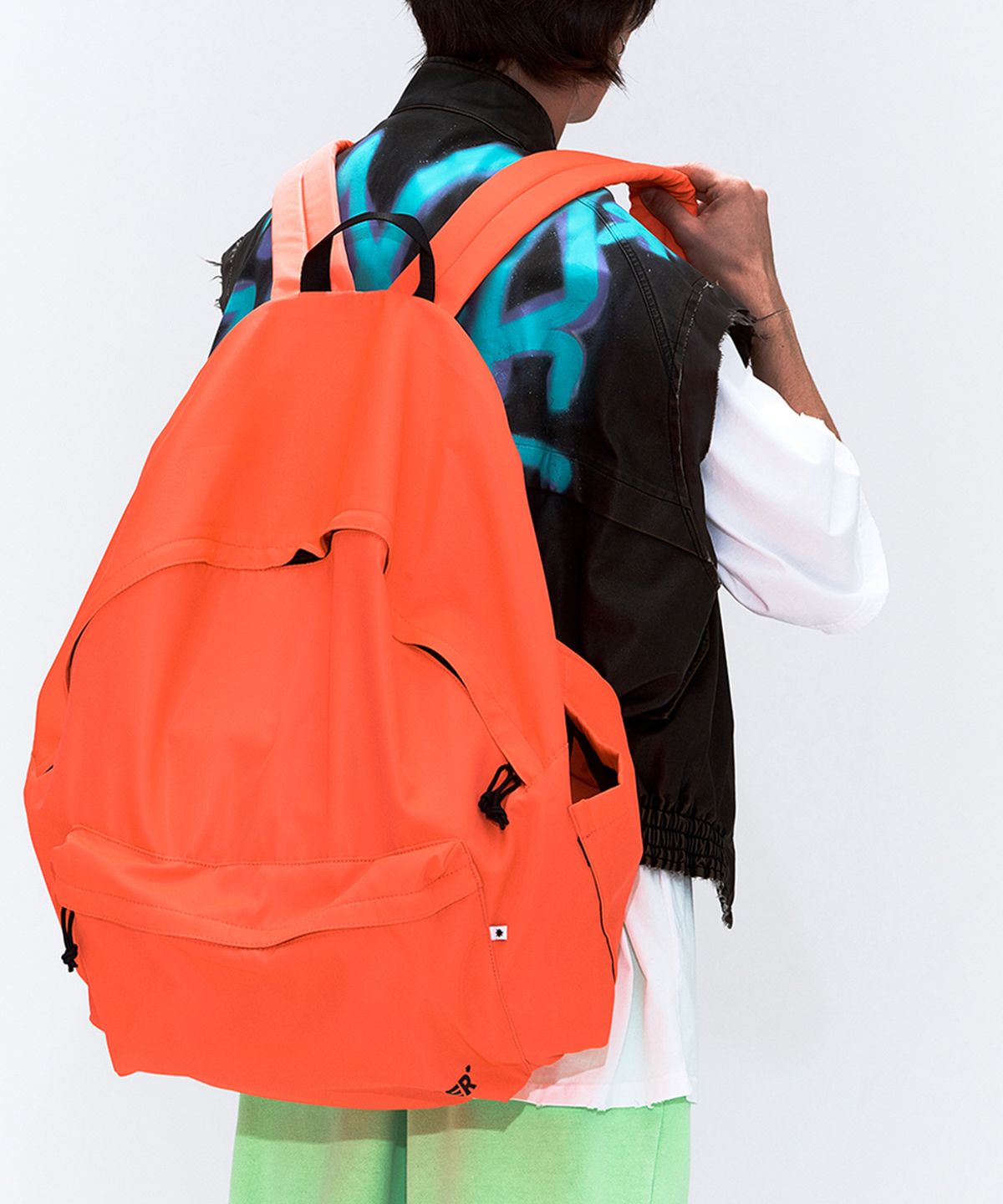 에르에르(ERER) FABRIC BACK BAG Neon Orange