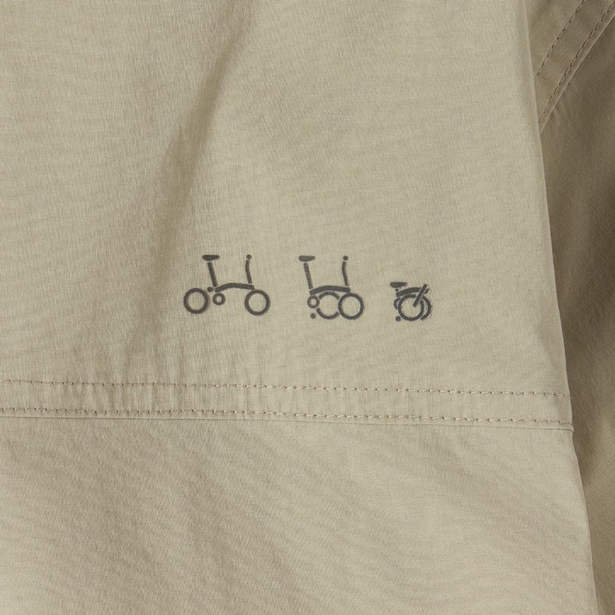 브롬톤 런던(BROMPTON LONDON) COOLWAVE HALF ZIP T-SHIRT - BEIGE (P252MPL187)
