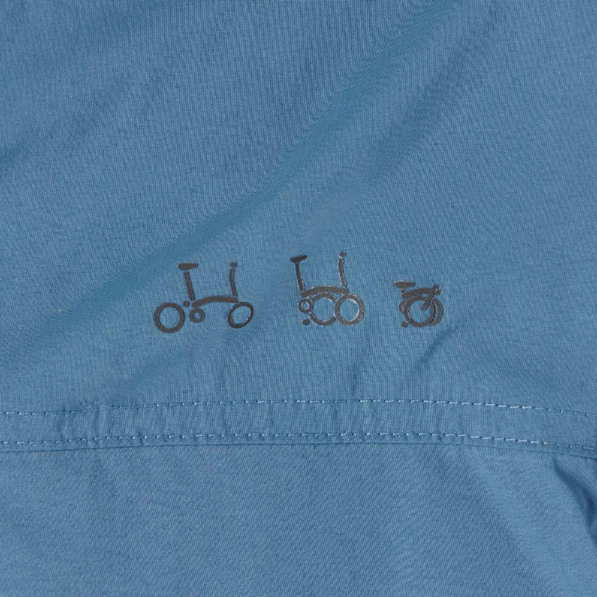 브롬톤 런던(BROMPTON LONDON) COOLWAVE HALF ZIP T-SHIRT - BLUE (P252MPL187)