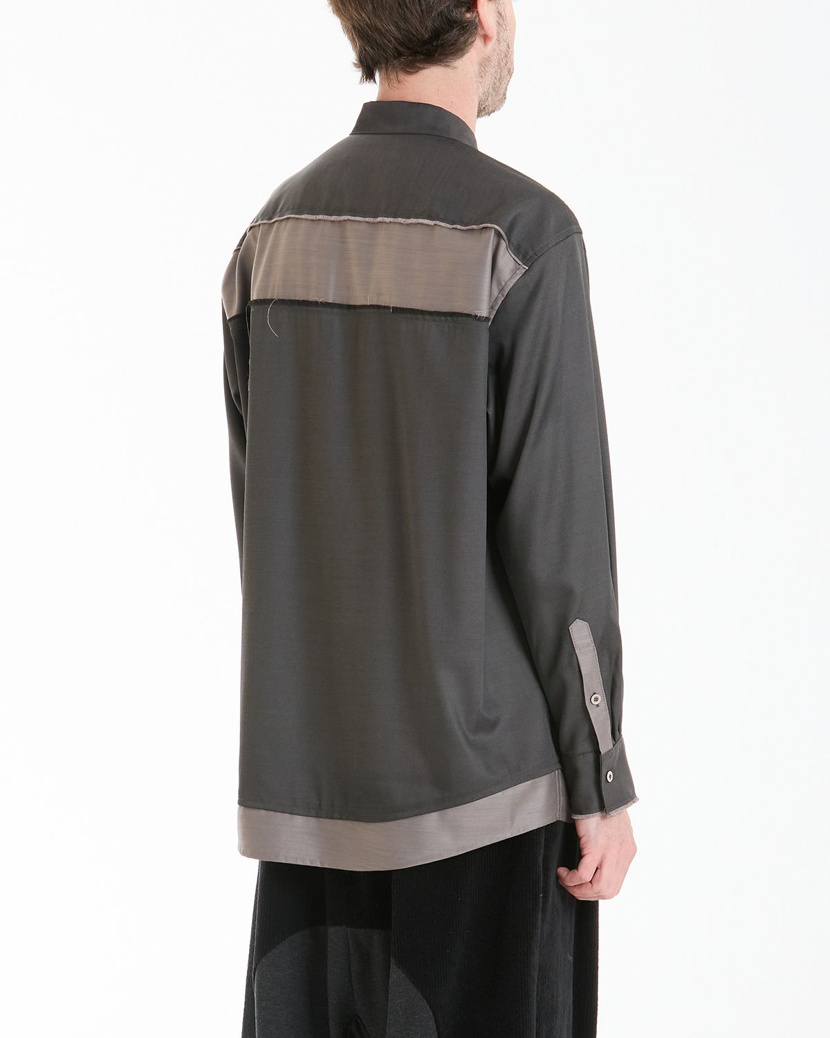 와이쏘씨리얼즈(WHYSOCEREALZ) Wing Tip Dress Shirt (copper black)