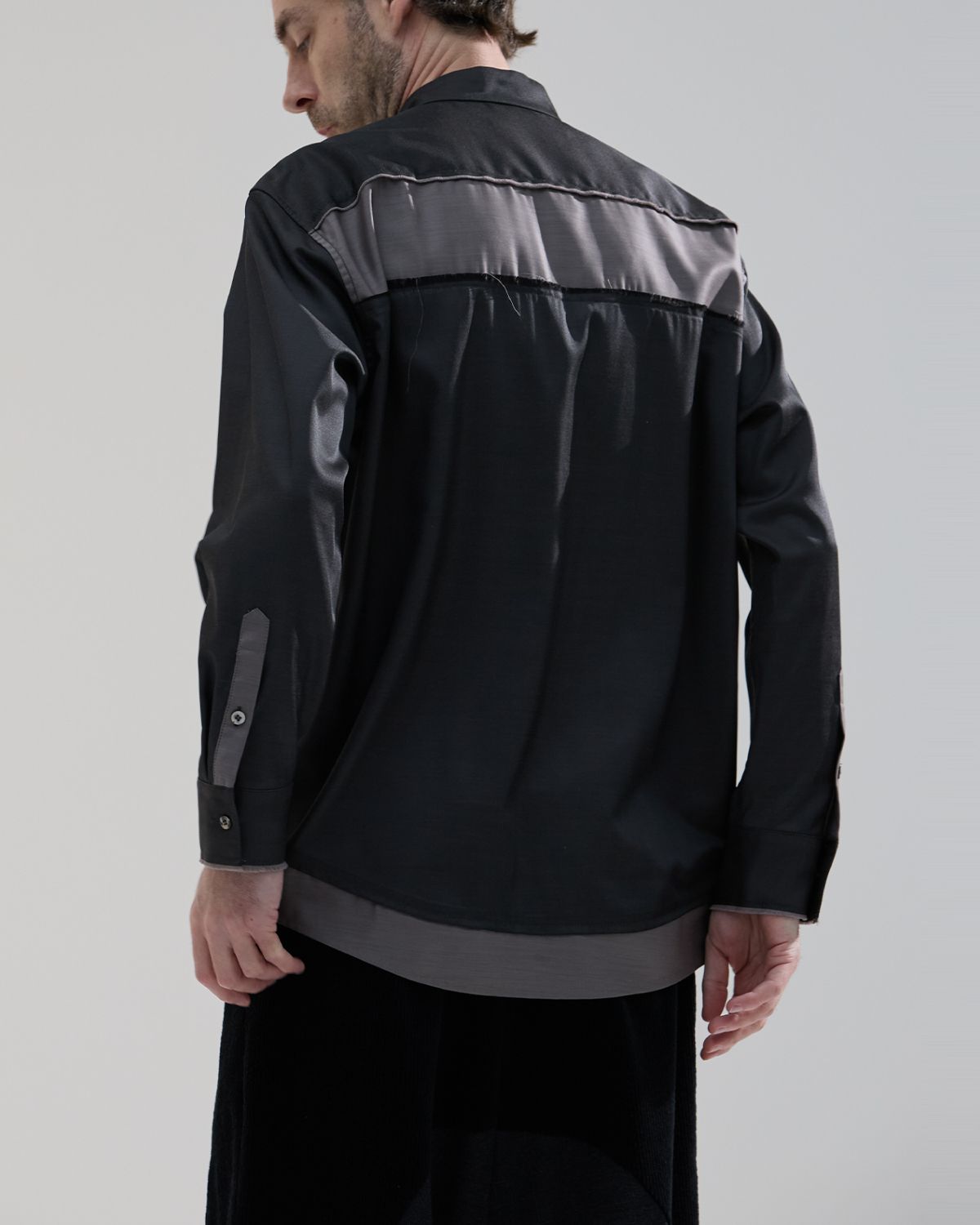 와이쏘씨리얼즈(WHYSOCEREALZ) Wing Tip Dress Shirt (copper black)