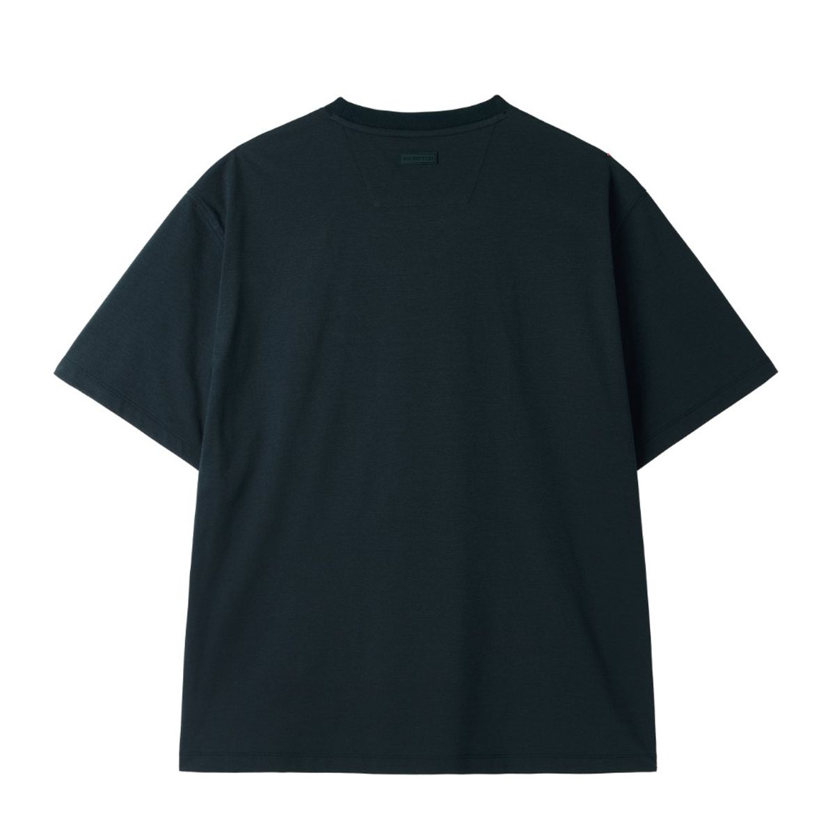 브롬톤 런던(BROMPTON LONDON) WOVEN COLOUR-BLOCKED ECOMADE T-SHIRT - T/BLUE (P252MTS133)