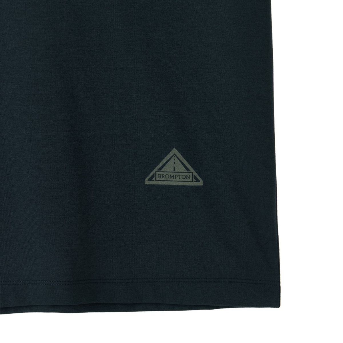 브롬톤 런던(BROMPTON LONDON) WOVEN COLOUR-BLOCKED ECOMADE T-SHIRT - T/BLUE (P252MTS133)