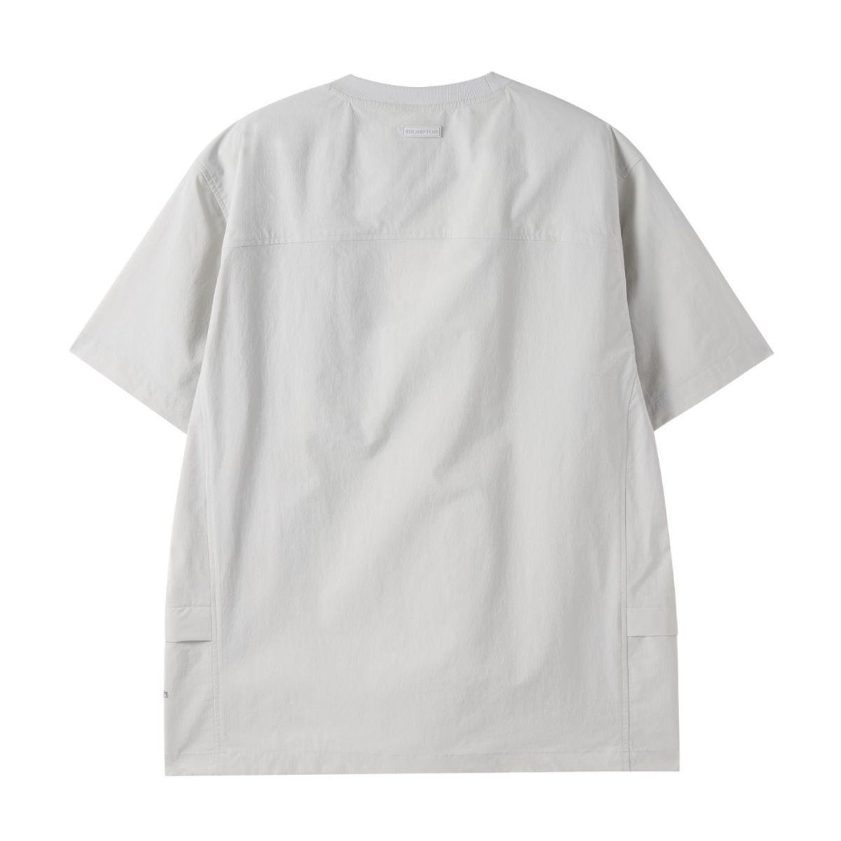 브롬톤 런던(BROMPTON LONDON) LIGHTWEIGHT NYLON HALF SLEEVE T-SHIRT - L/GREY (P252UTS184)