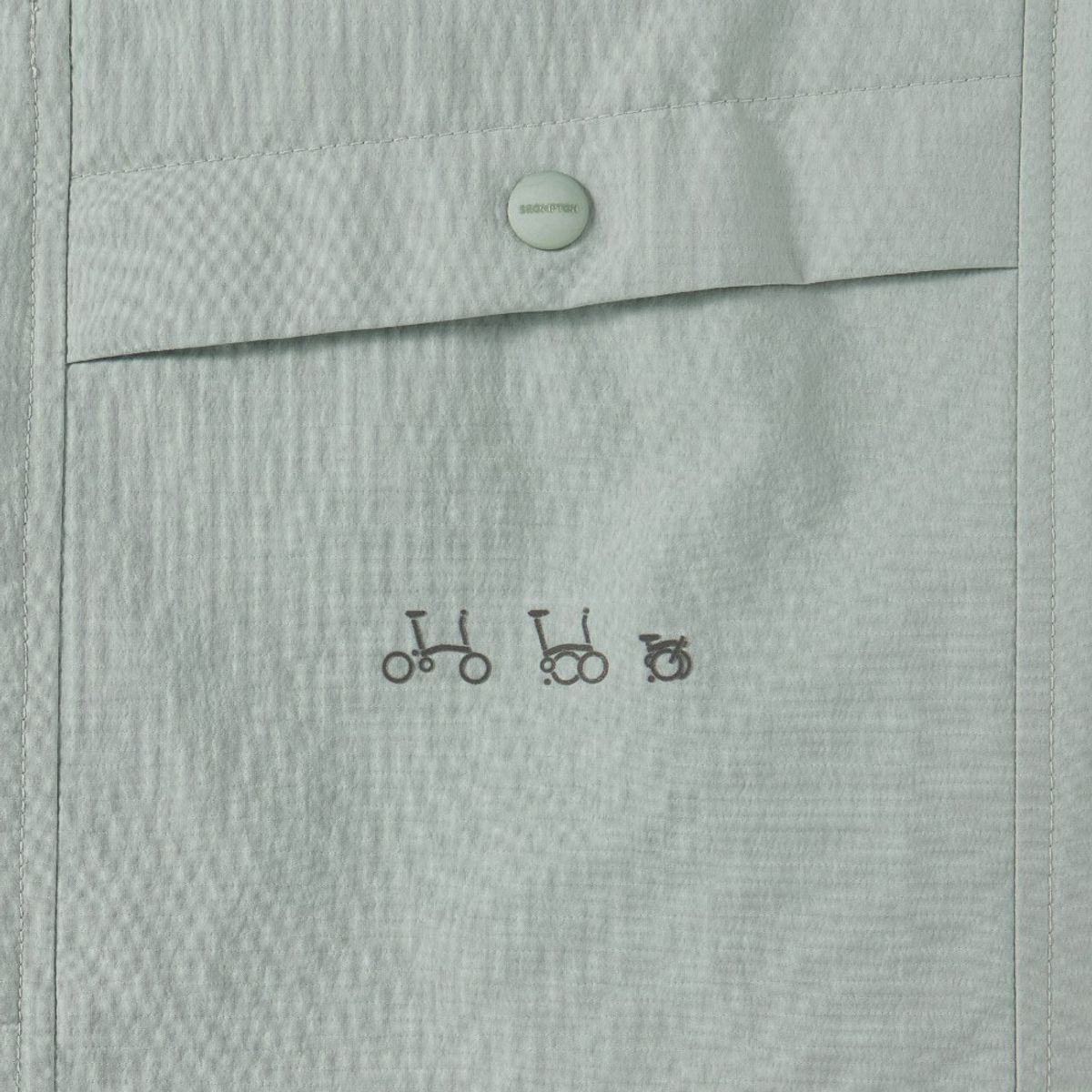 브롬톤 런던(BROMPTON LONDON) LIGHTWEIGHT NYLON HALF SLEEVE T-SHIRT - MINT (P252UTS184)