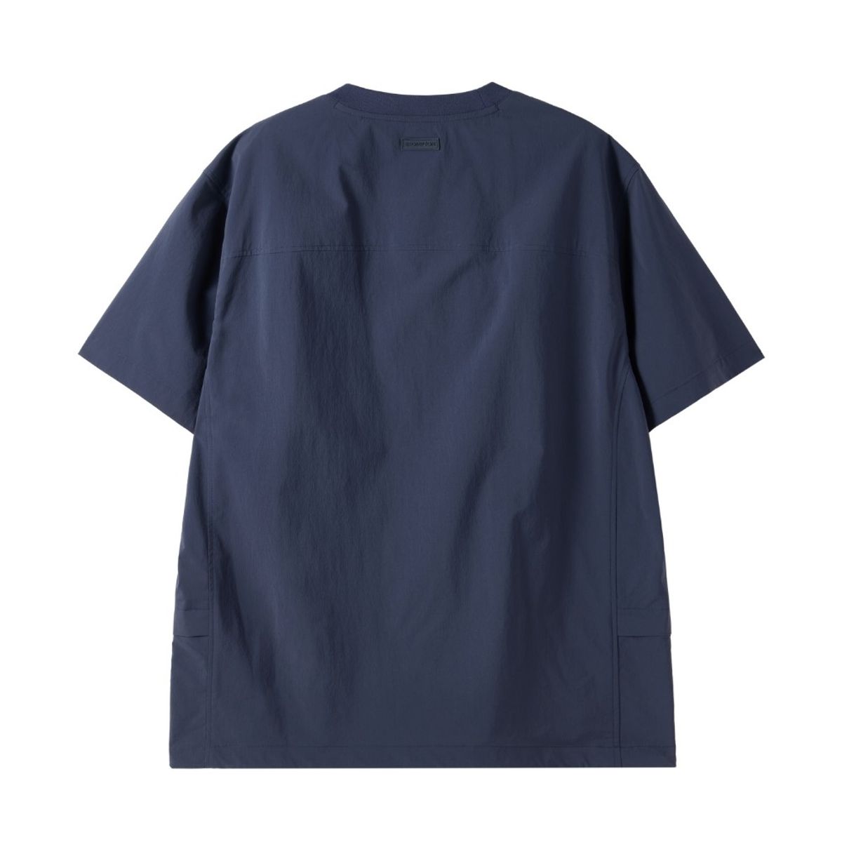 브롬톤 런던(BROMPTON LONDON) LIGHTWEIGHT NYLON HALF SLEEVE T-SHIRT - NAVY (P252UTS184)