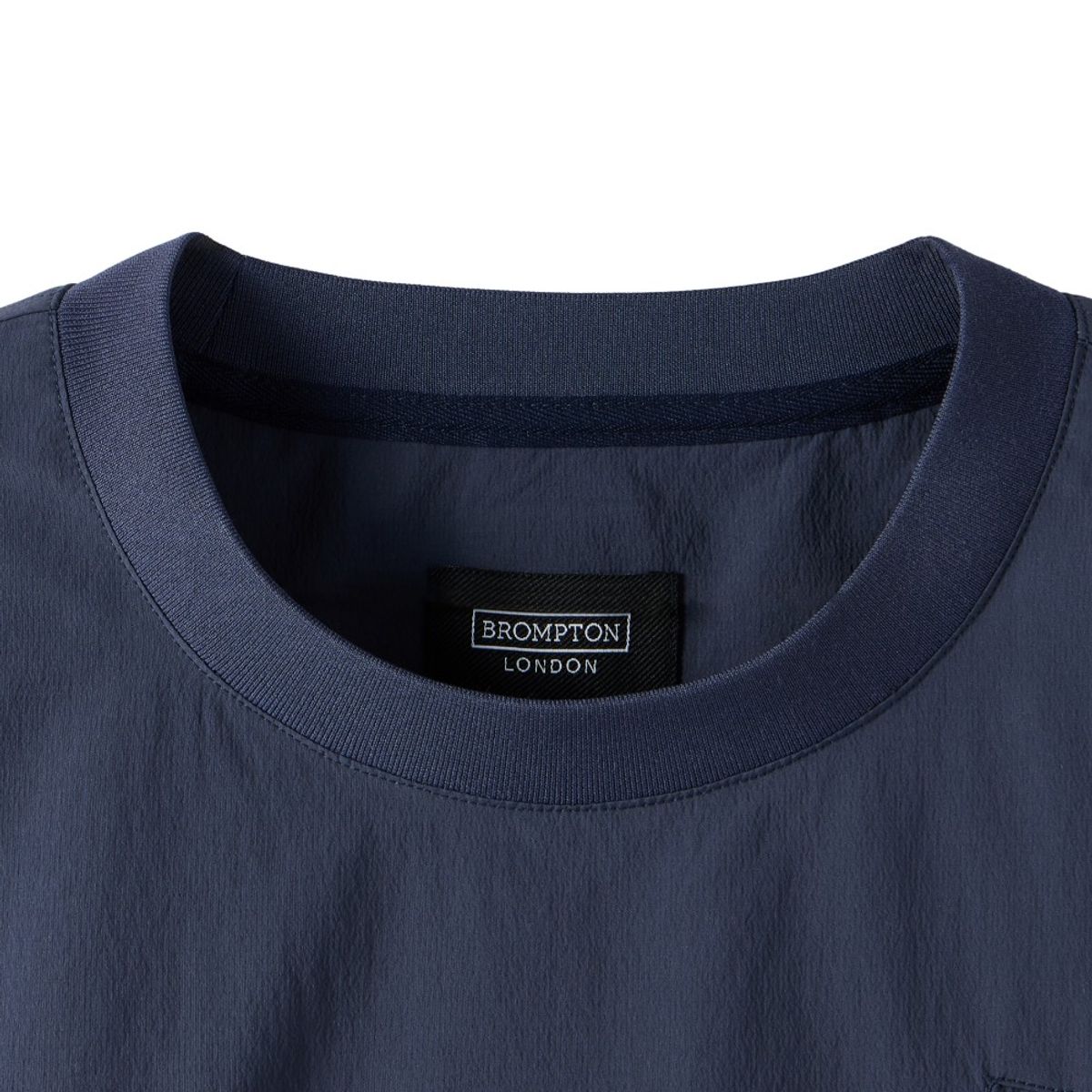 브롬톤 런던(BROMPTON LONDON) LIGHTWEIGHT NYLON HALF SLEEVE T-SHIRT - NAVY (P252UTS184)
