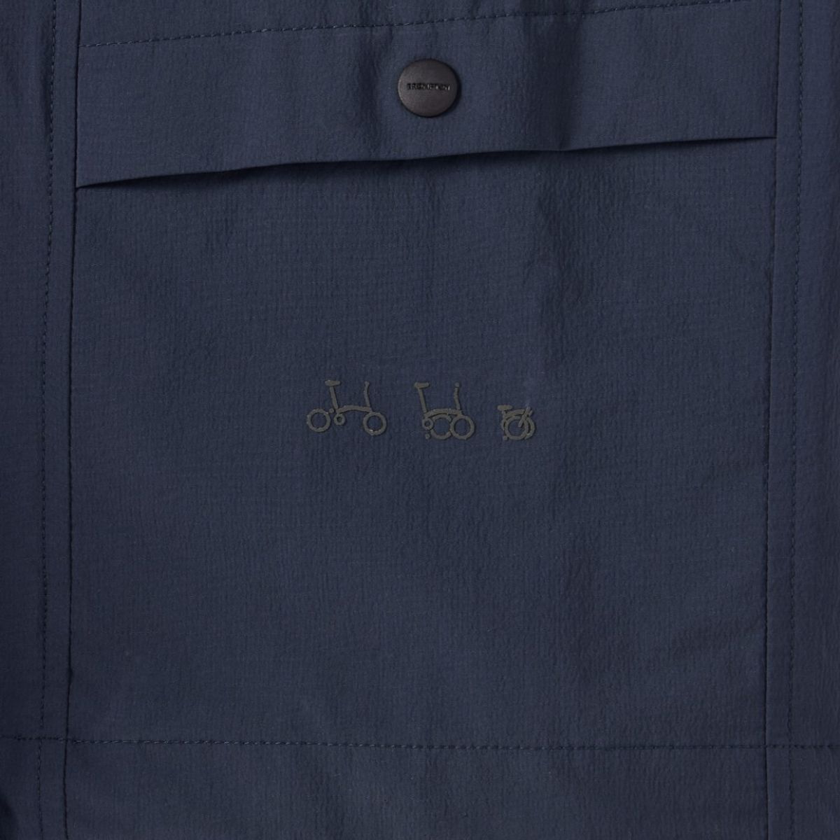 브롬톤 런던(BROMPTON LONDON) LIGHTWEIGHT NYLON HALF SLEEVE T-SHIRT - NAVY (P252UTS184)