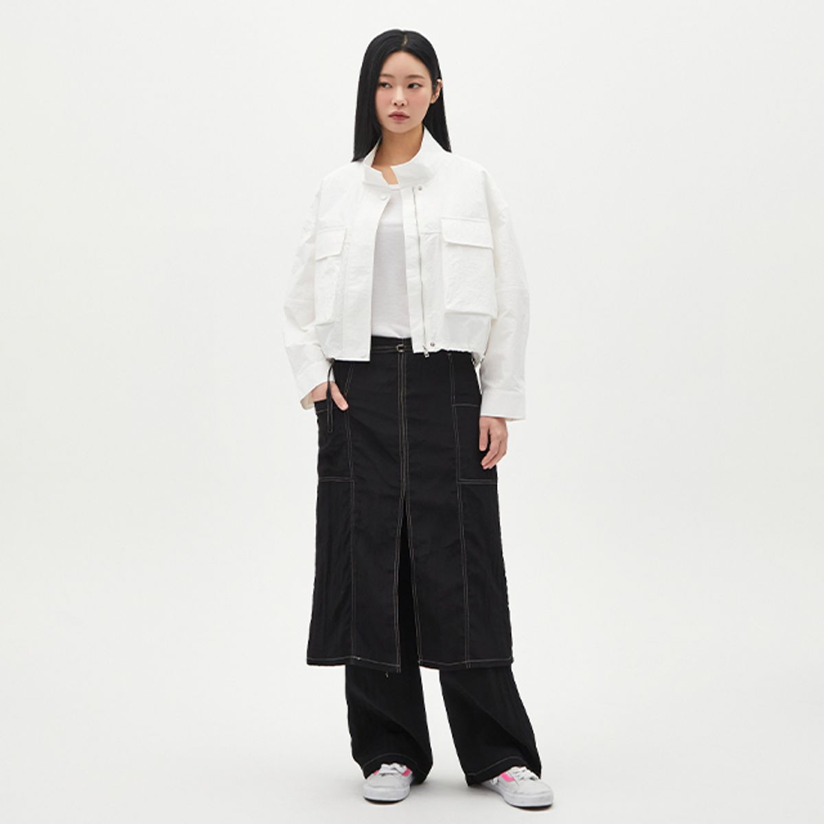 랩(LAP) 포켓 나일론 홑겹점퍼 AR1WZ363