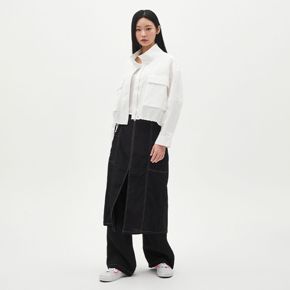 랩(LAP) 포켓 나일론 홑겹점퍼 AR1WZ363