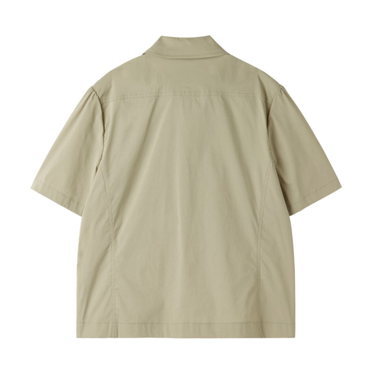 브롬톤 런던(BROMPTON LONDON) W COOLWAVE HALF ZIP T-SHIRT - BEIGE (P252WPL186)
