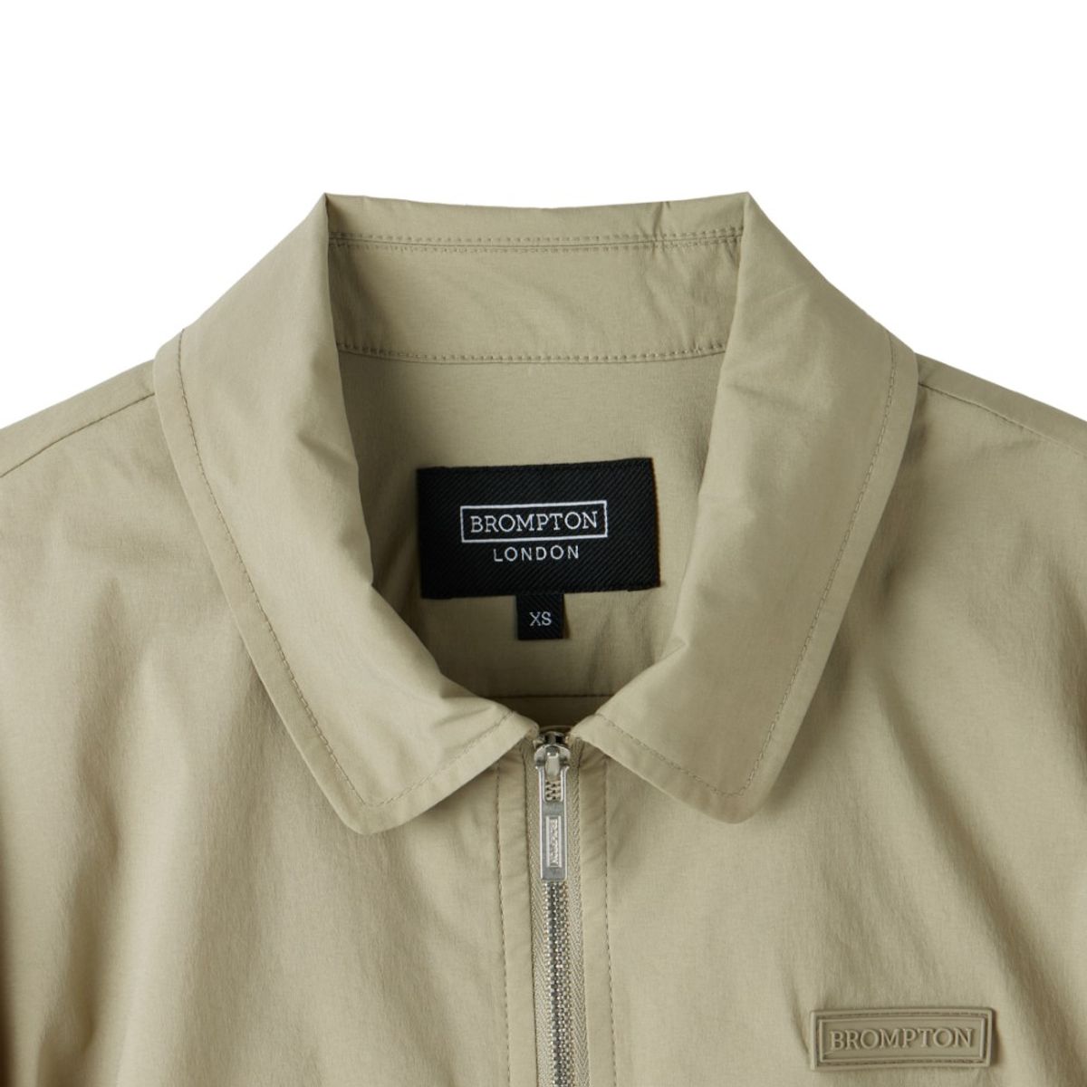 브롬톤 런던(BROMPTON LONDON) W COOLWAVE HALF ZIP T-SHIRT - BEIGE (P252WPL186)