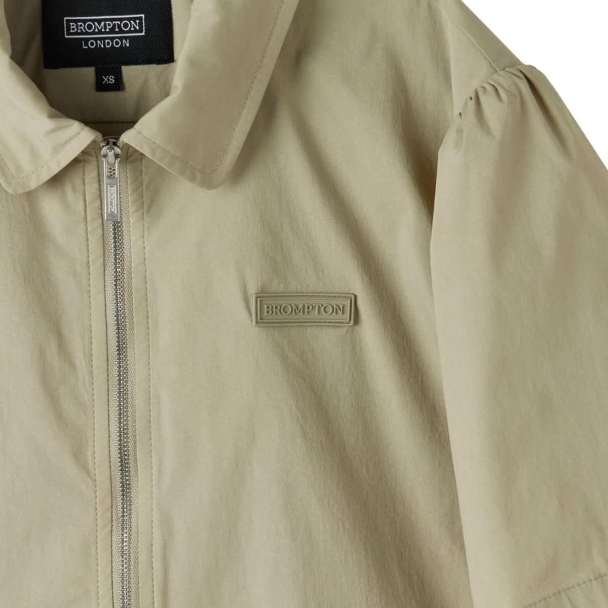 브롬톤 런던(BROMPTON LONDON) W COOLWAVE HALF ZIP T-SHIRT - BEIGE (P252WPL186)
