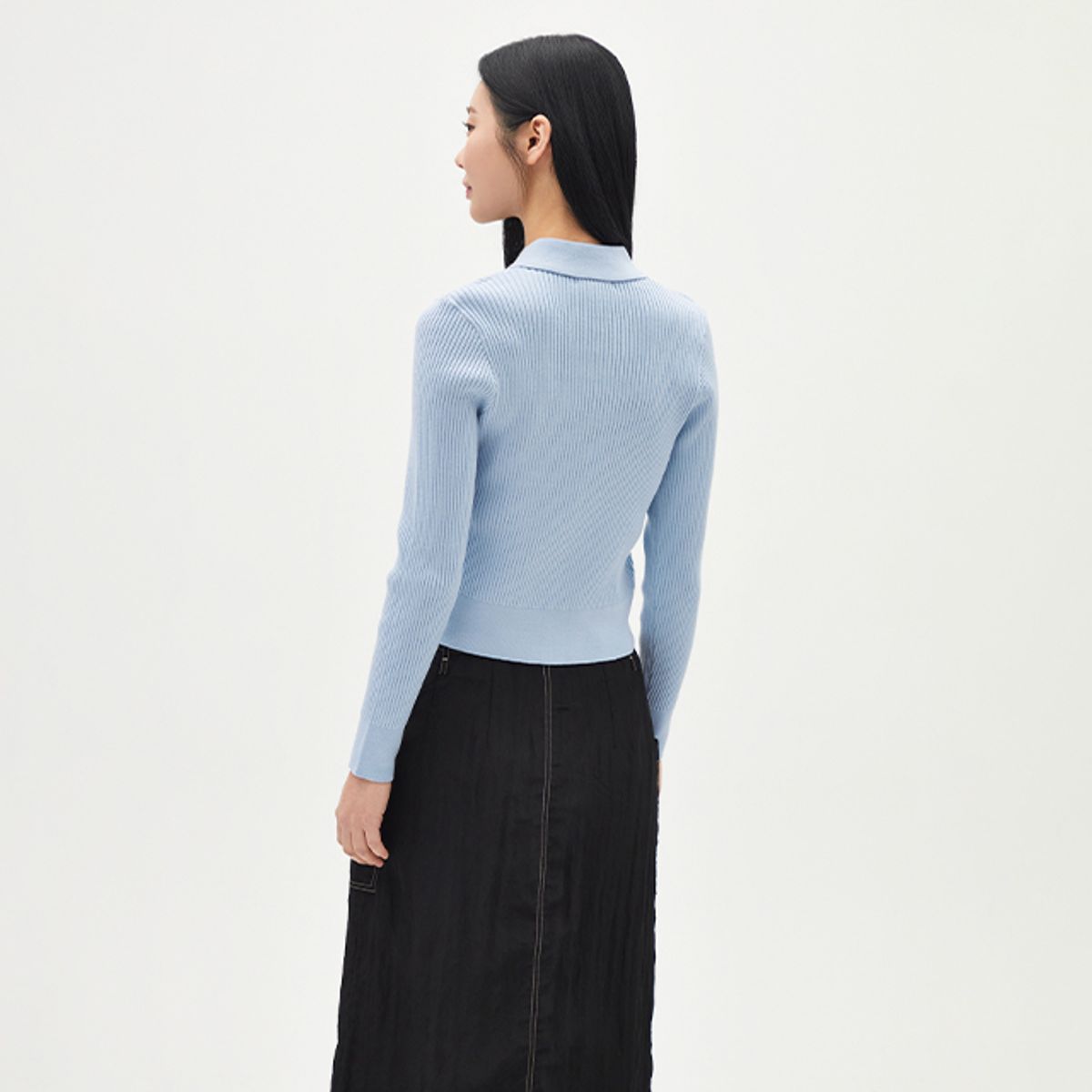 랩(LAP) 골지카라 투웨이 니트집업 AR1KG263