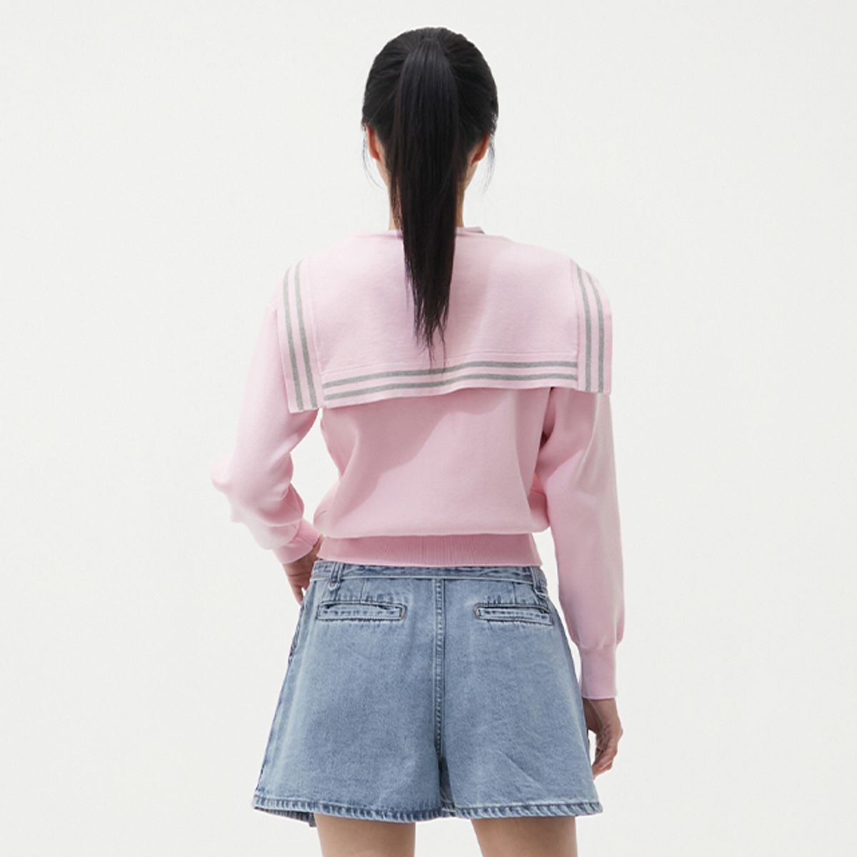 랩(LAP) 라인 세일러 숄세트 가디건 AR1KG261