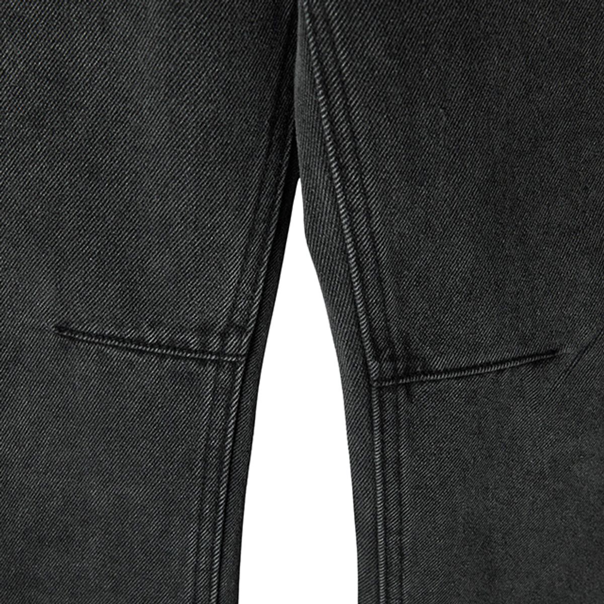 랩(LAP) 턱 스티치 자수 데님 파라수트 팬츠 AR1DP263