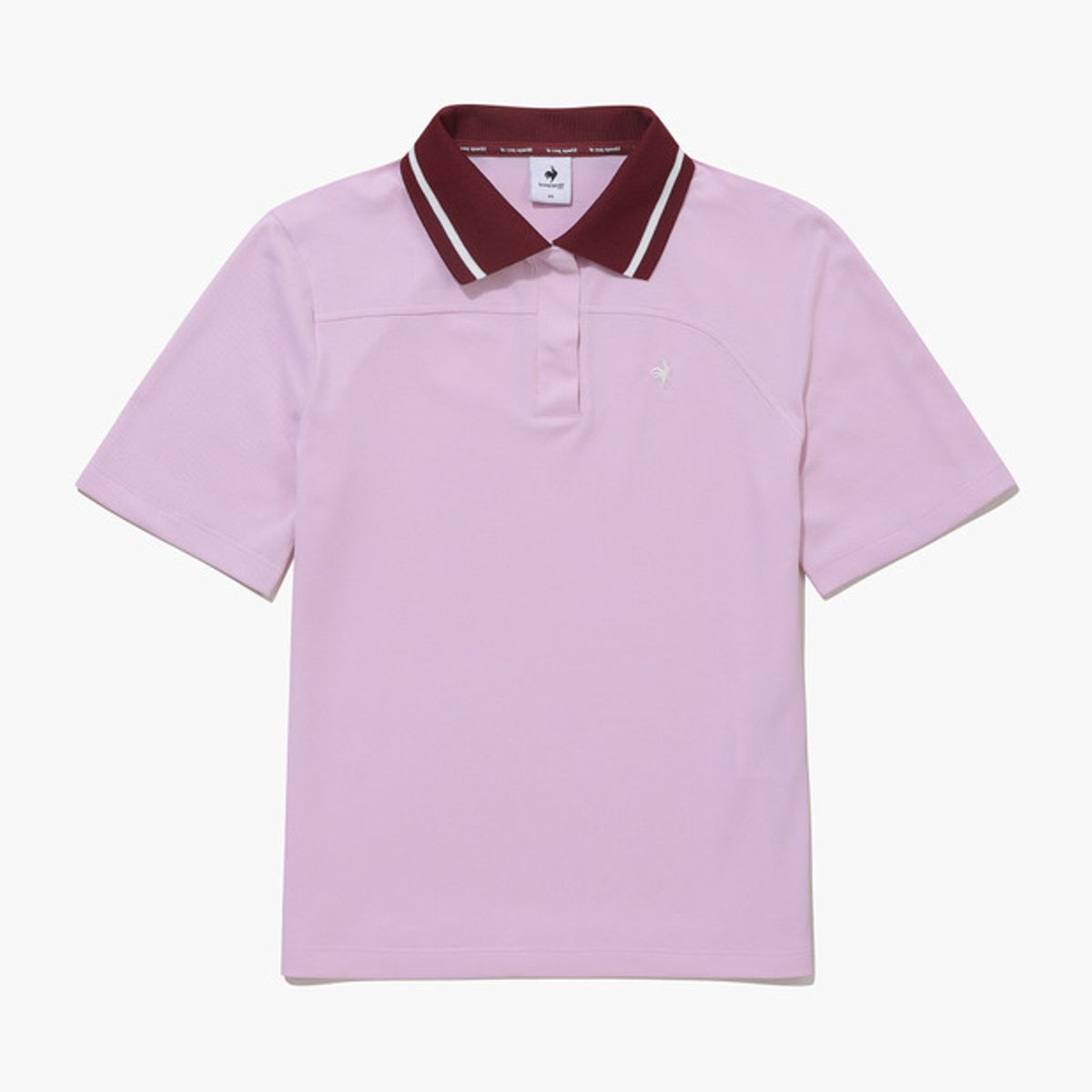 르꼬끄 골프(LECOQ GOLF) 여성 변형 절개 포인트 반팔 카라 티셔츠 (GQ122LTS39)