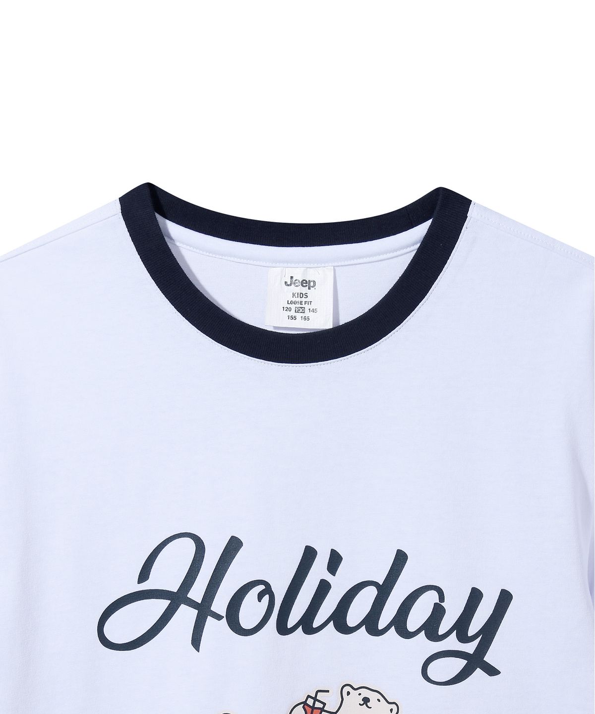 지프키즈(JEEPKIDS) 홀리데이 베어 반팔티(KQ5TSU185WH)