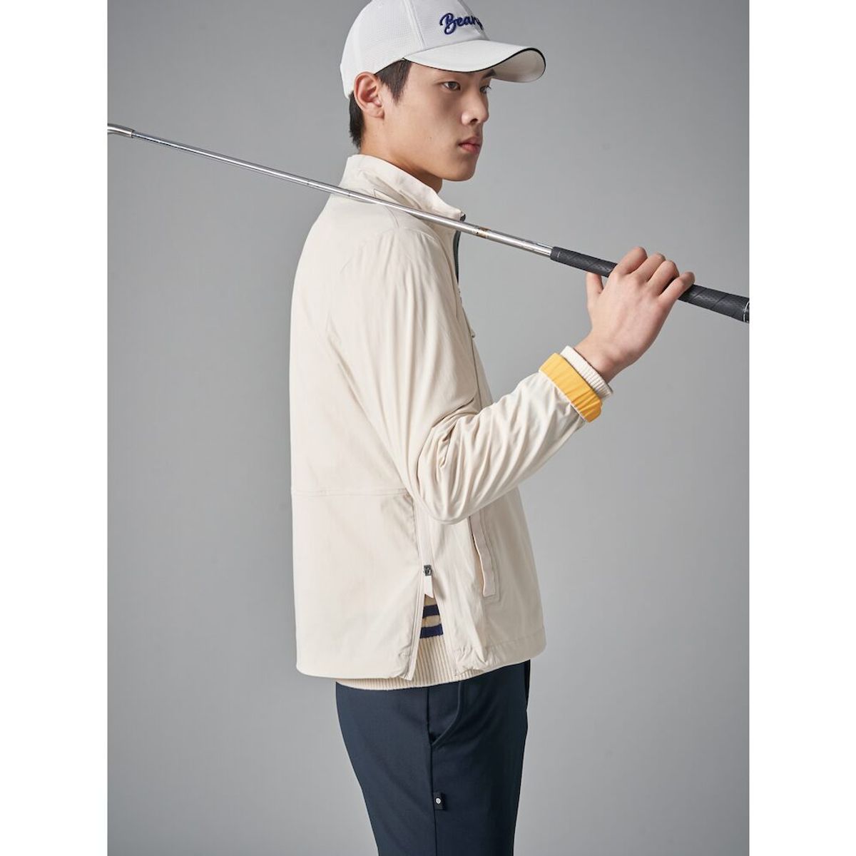 빈폴골프(BEANPOLE GOLF) 남성 봄 아노락 아우터  아이보리