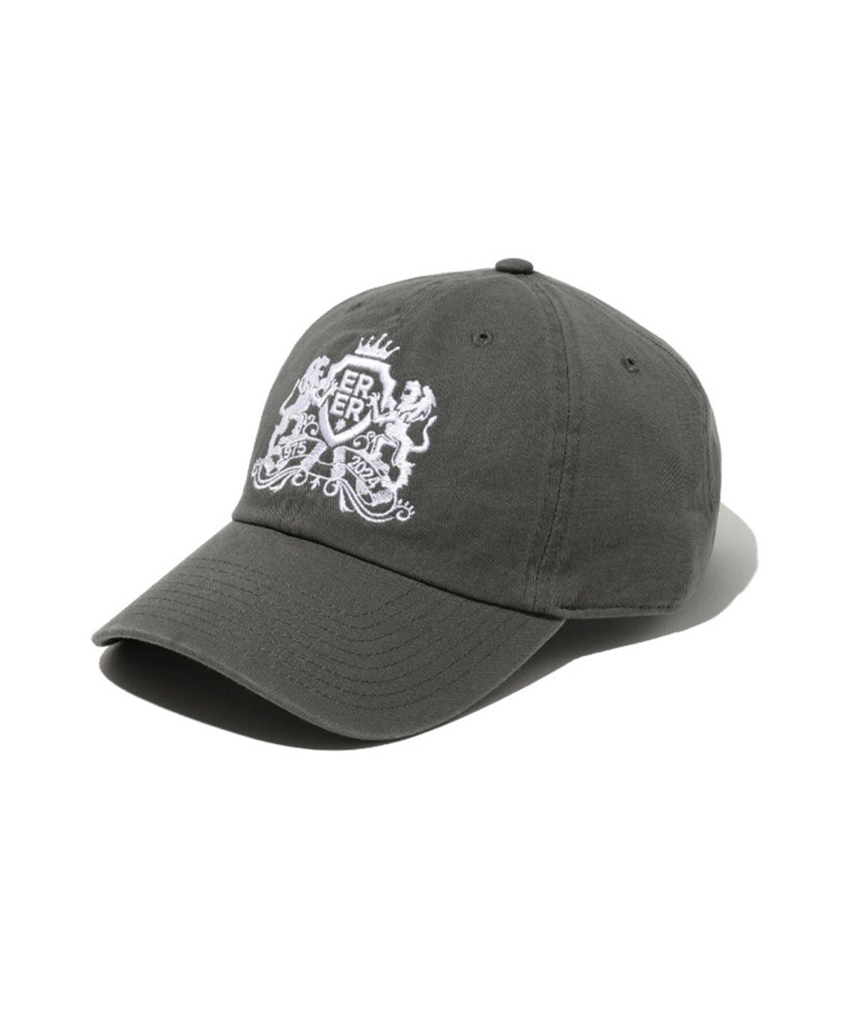 에르에르(ERER) ERER Iconic Embroidery Cap Charcoal Gray