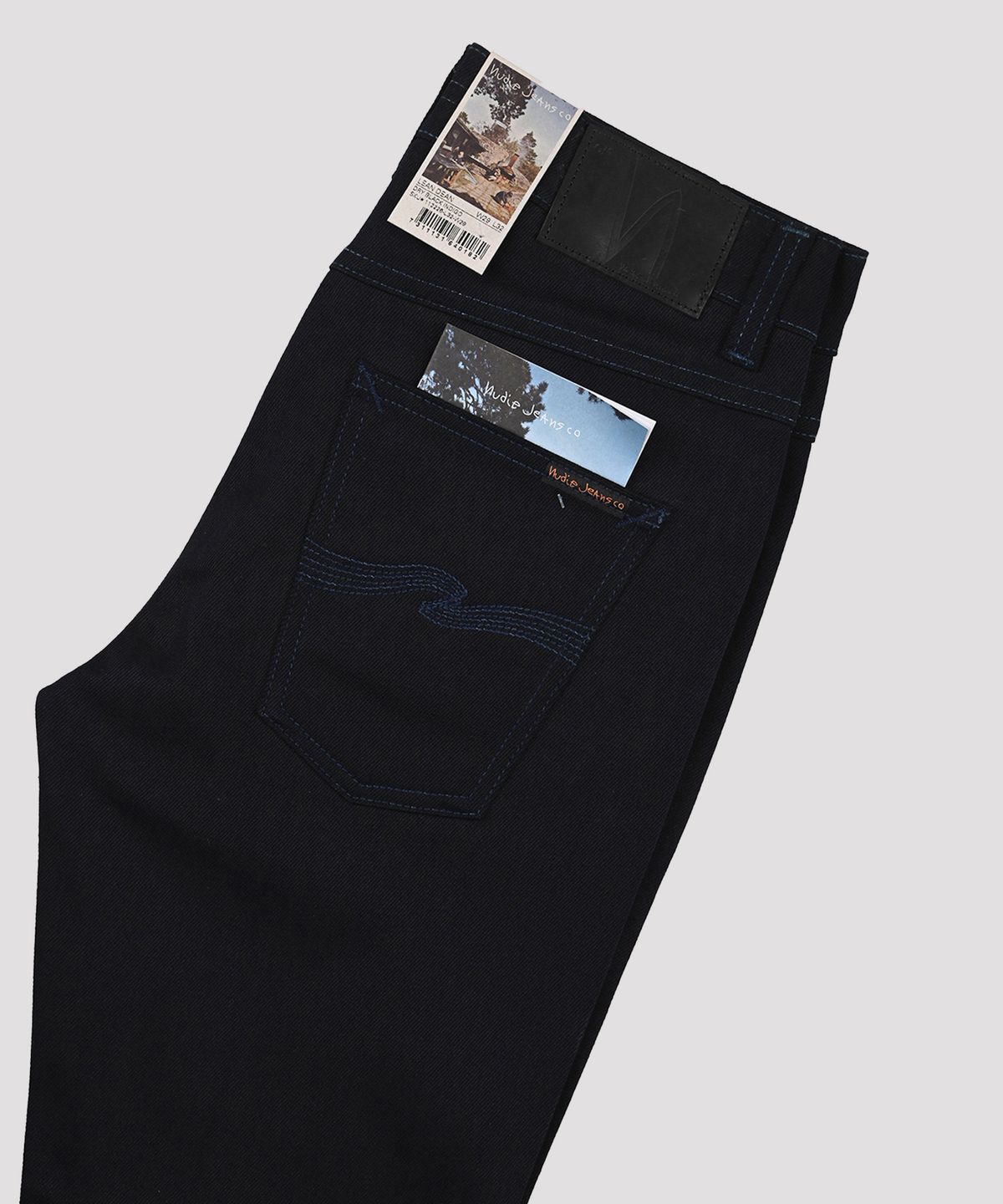 누디진(NUDIEJEANS) Lean Dean Dry Black Indigo / 112226