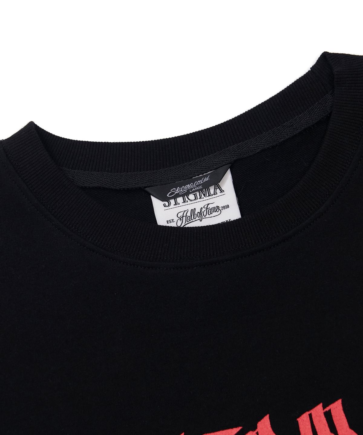 스티그마(STIGMA) Bold Back Semi-oversized T-shirts Black
