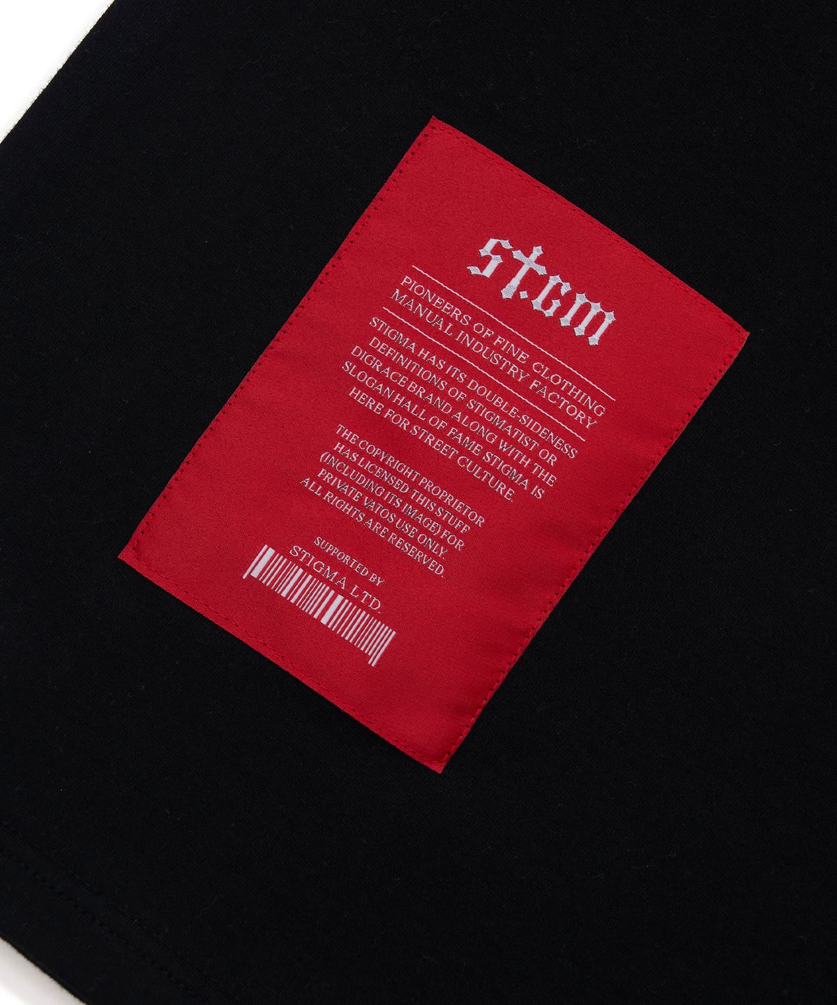 스티그마(STIGMA) Bold Back Semi-oversized T-shirts Black