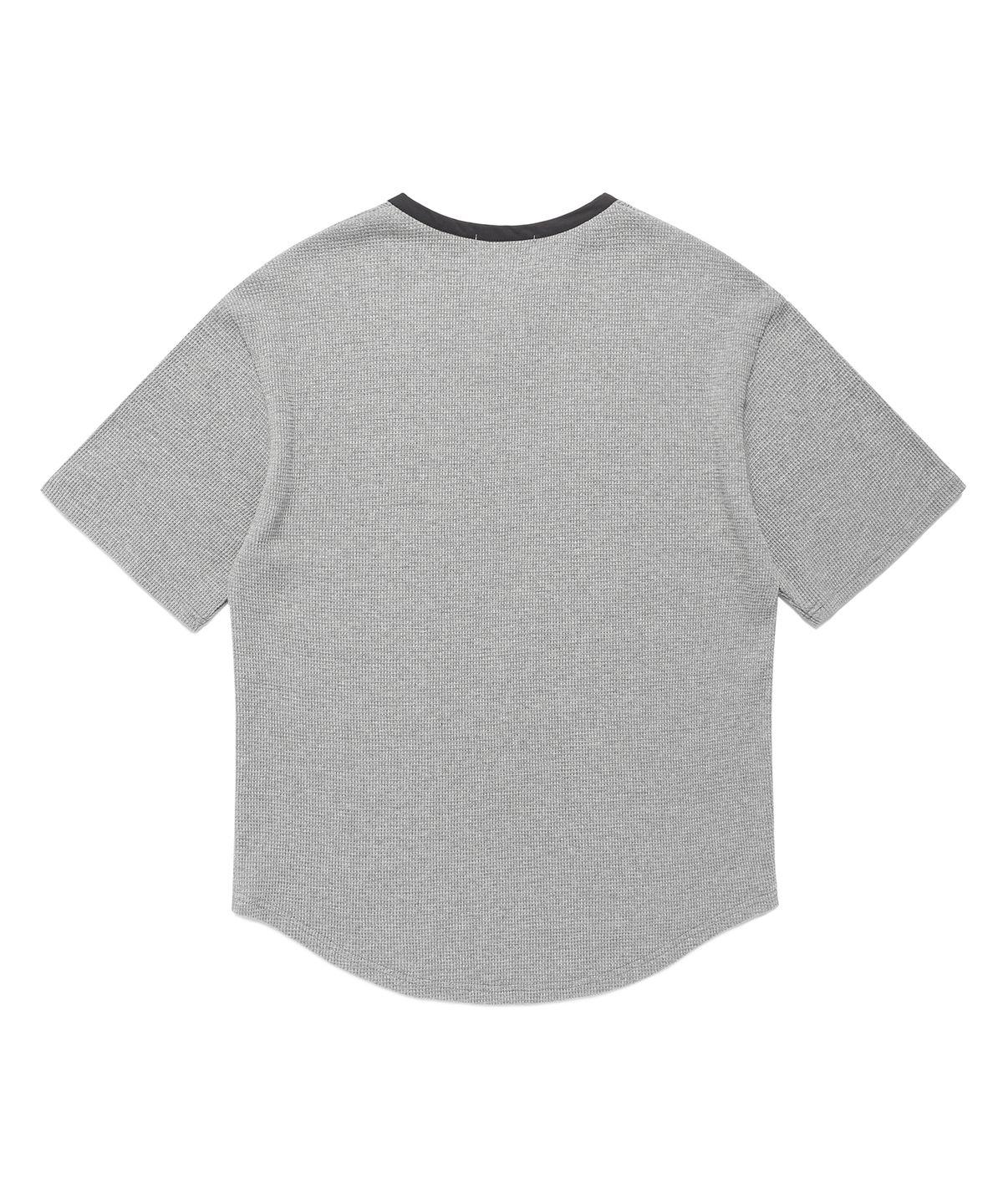 알이지비(REGB) HENRY NECK WAFFLE T-SHIRTS GREY