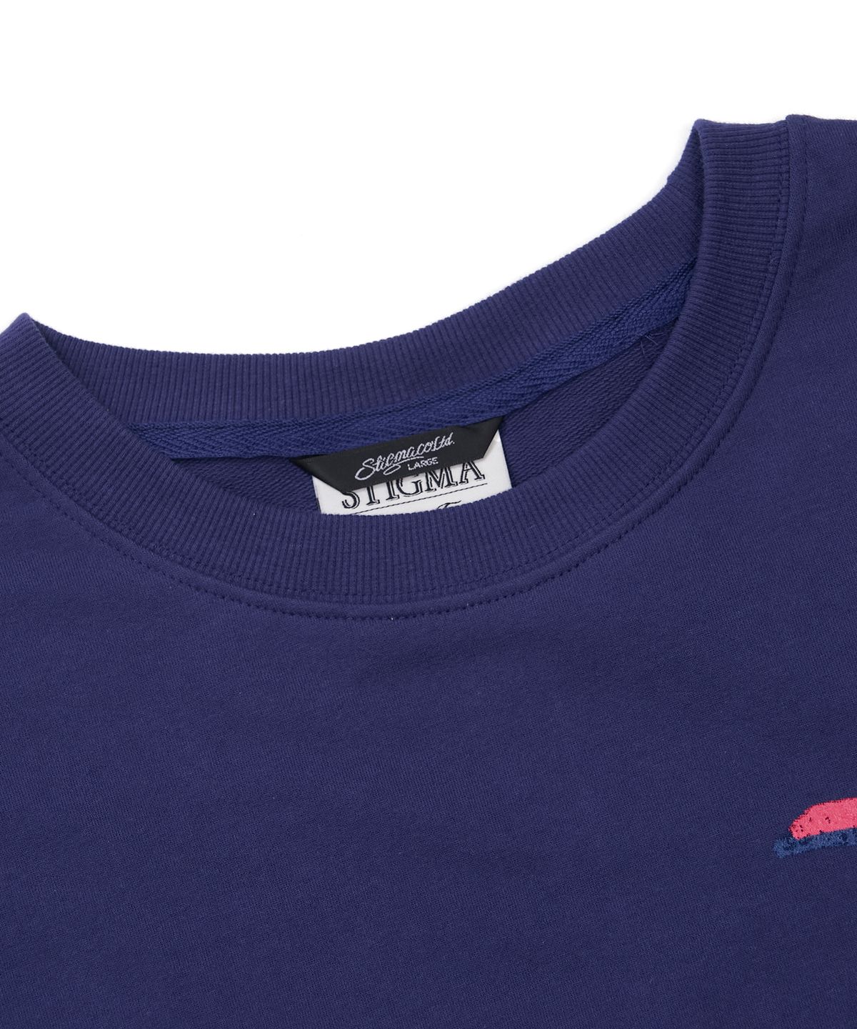 스티그마(STIGMA) Pin Smile Semi-oversized T-shirts Purple