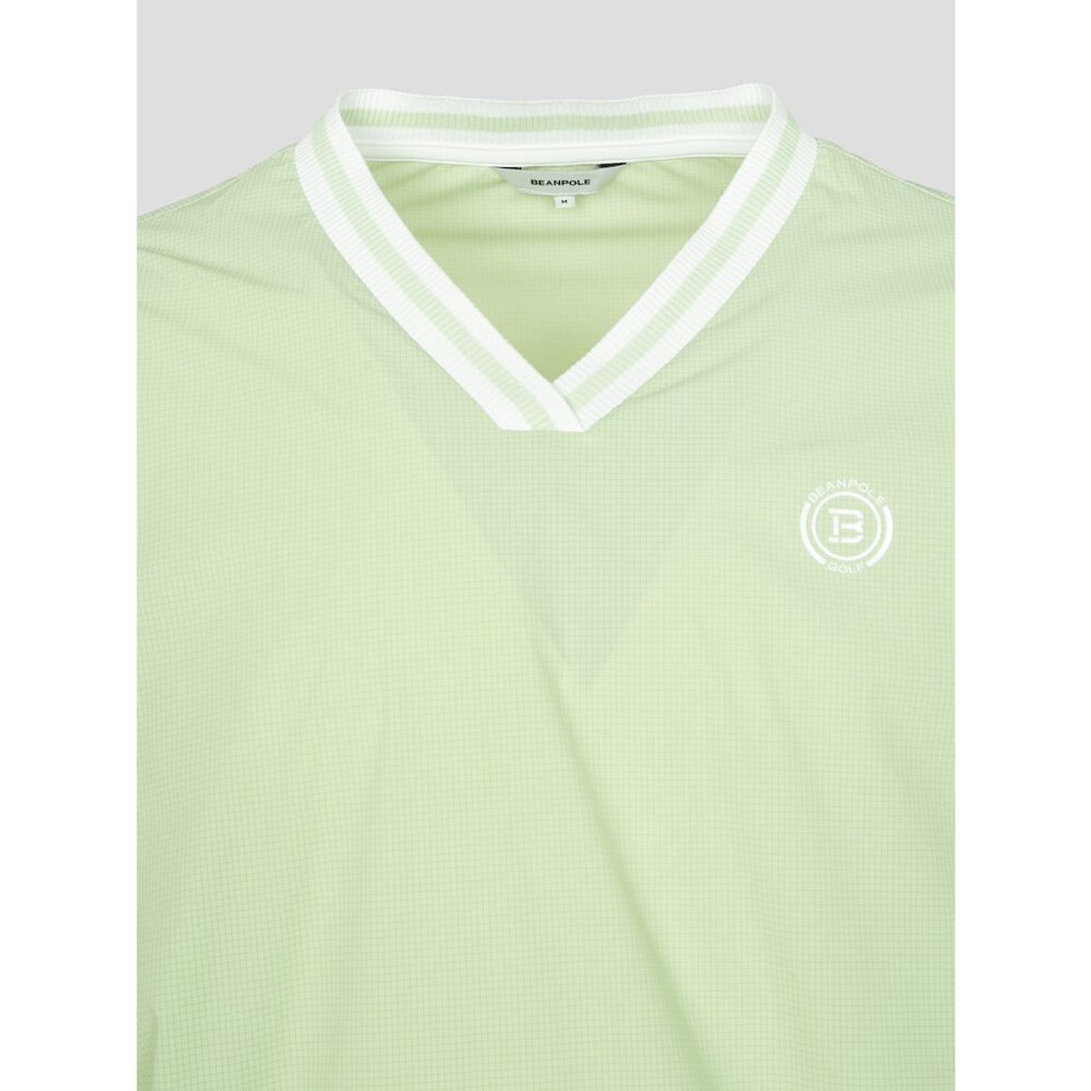 빈폴골프(BEANPOLE GOLF) 남성 립스탑 V넥 아노락  라이트 그린