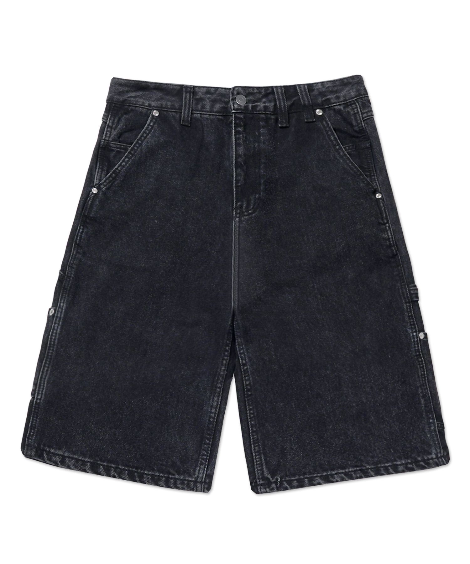MUSINSA | MIMTHEWARDROBE Heartwork Bermuda Denim Pants_Black